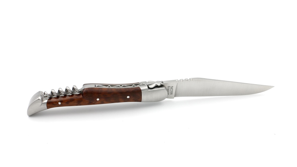 Honoré Durand Laguiole knife Prestige snakewood corkscrew 12 cm mat