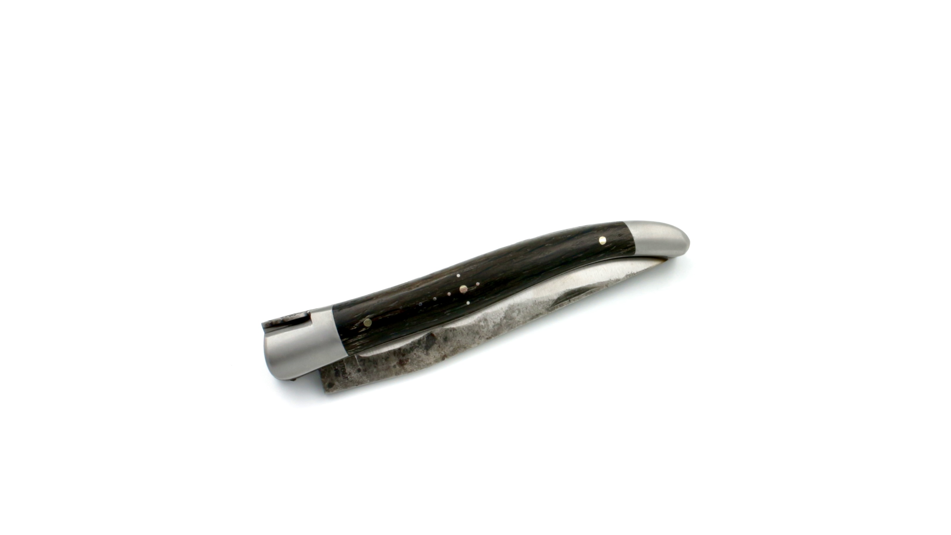 Laguiole en Aubrac Brut de Forge Mooreiche Doppelplatine 12 cm