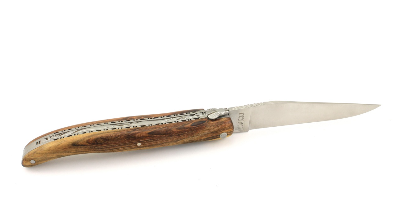 Laguiole en Aubrac Pistazie massiv Doppelplatine 12 cm