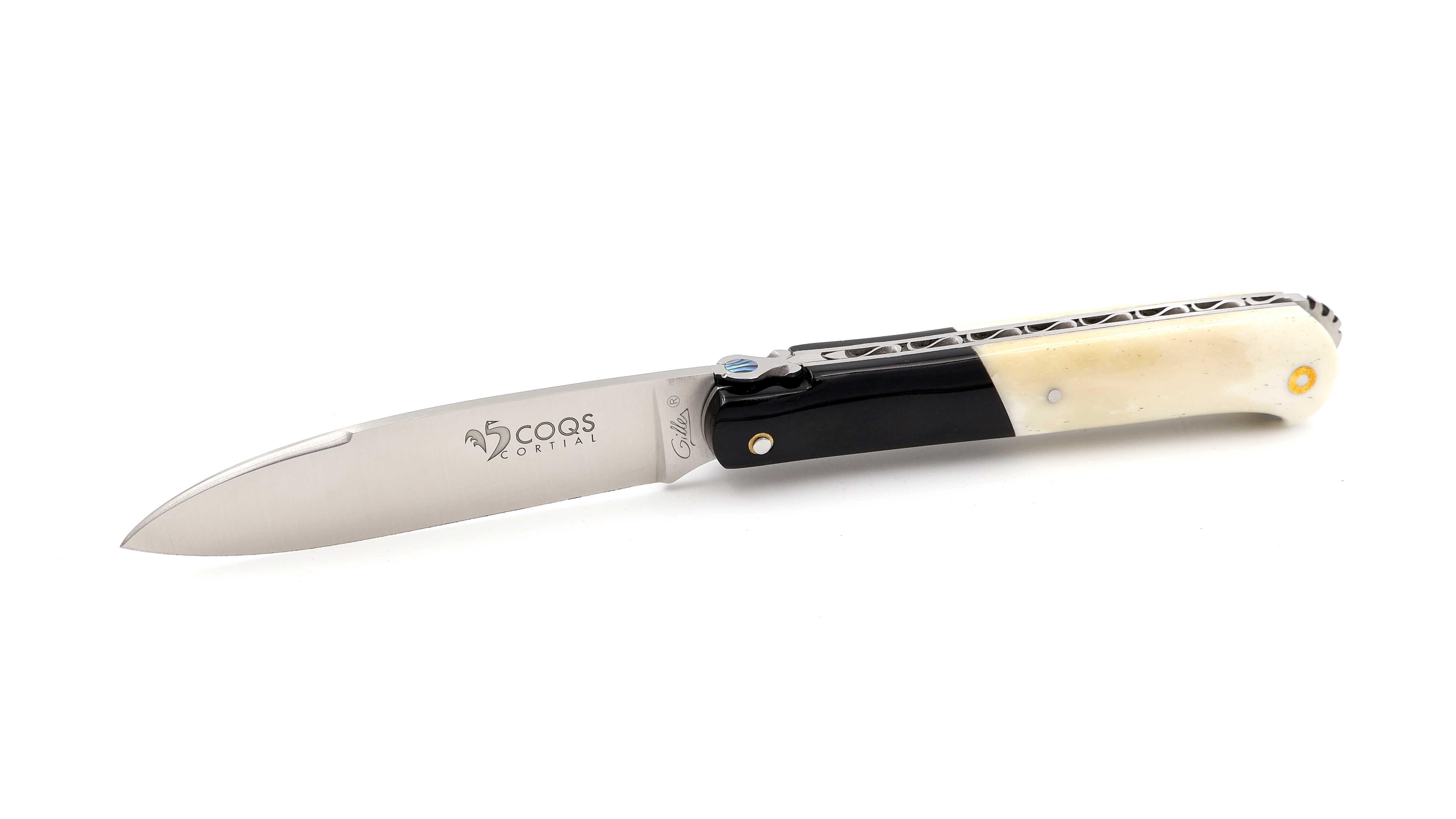 Fontenille Pataud 5 Coqs knife buffalo horn & buffalo bone