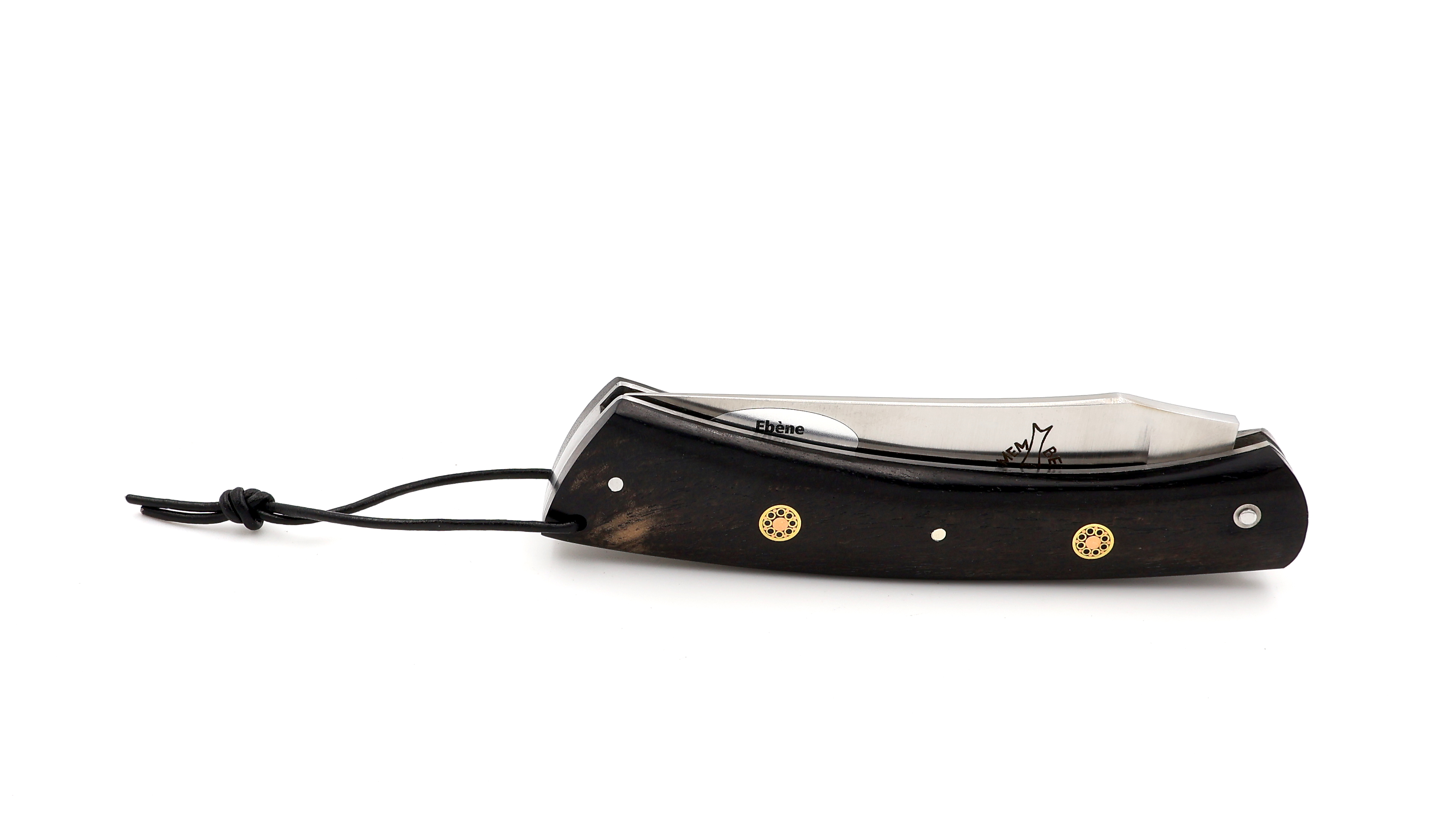 Laguiole en Aubrac CAMEMBERT knife ebony mosaik pins