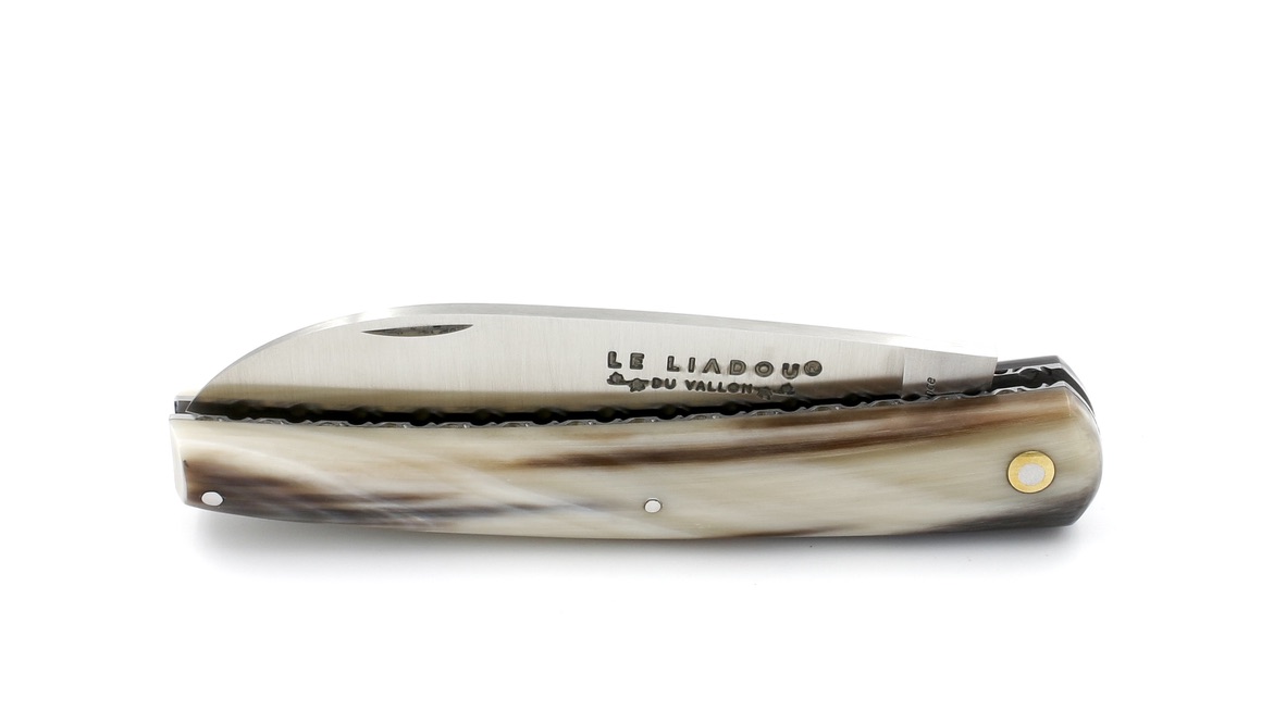 Liadou du Vallon® Winzermesser Hornspitze guillochiert 12 cm