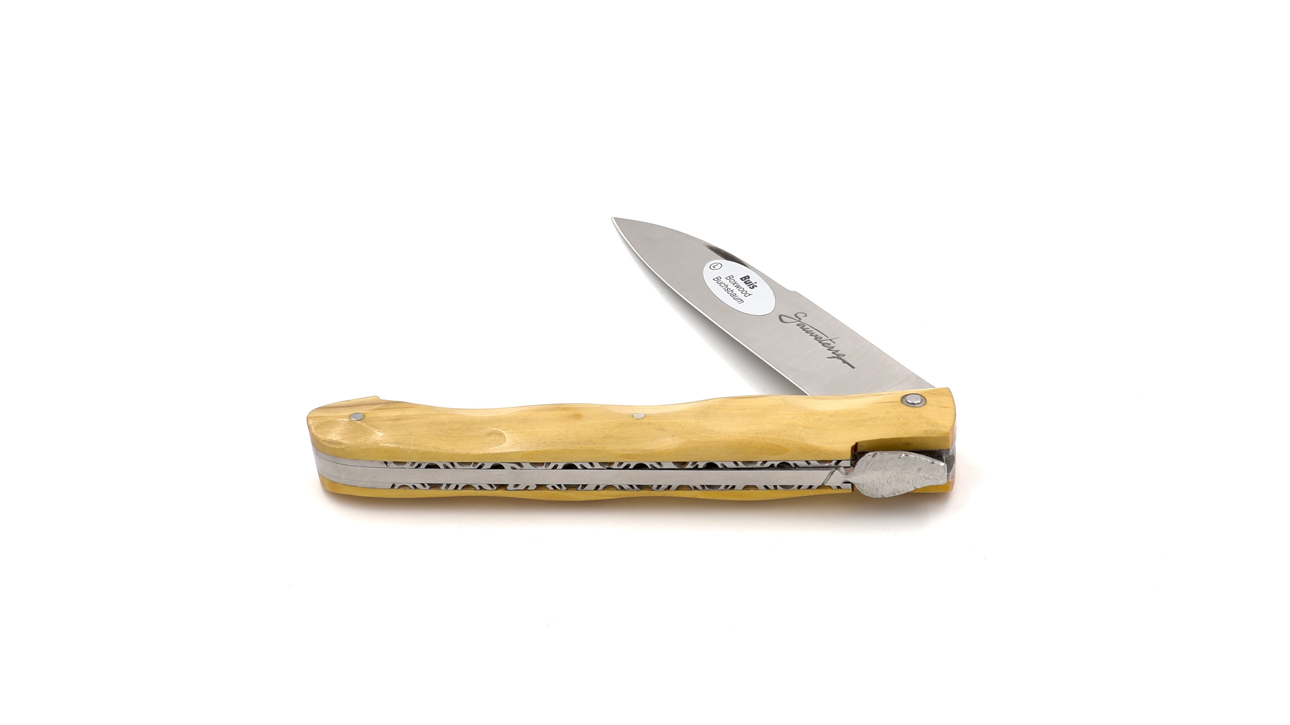 Sauveterre knife box wood facetted 11 cm
