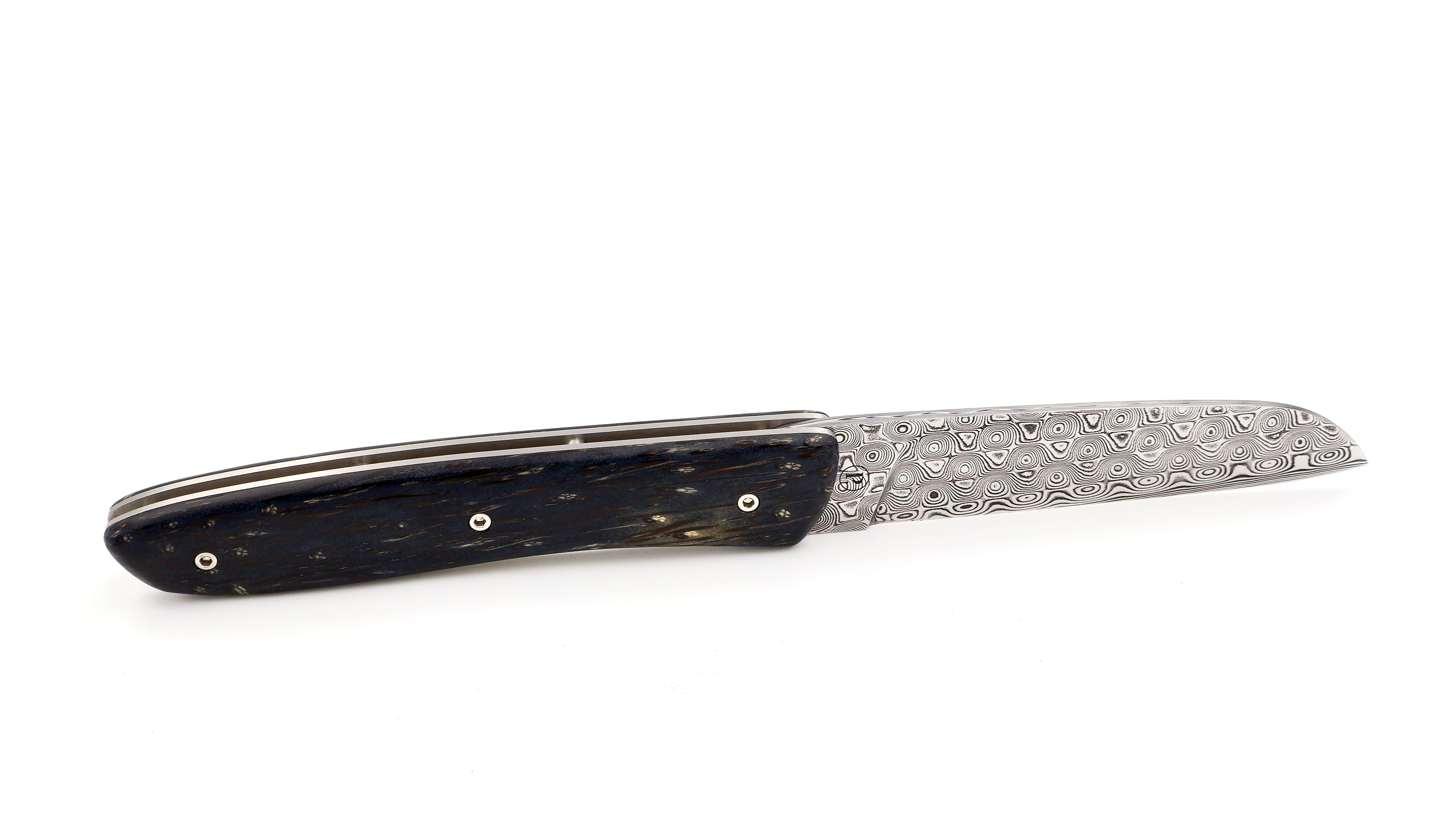 PERCEVAL L08 Damast schwarzes Palmholz  **Sondermodell** 