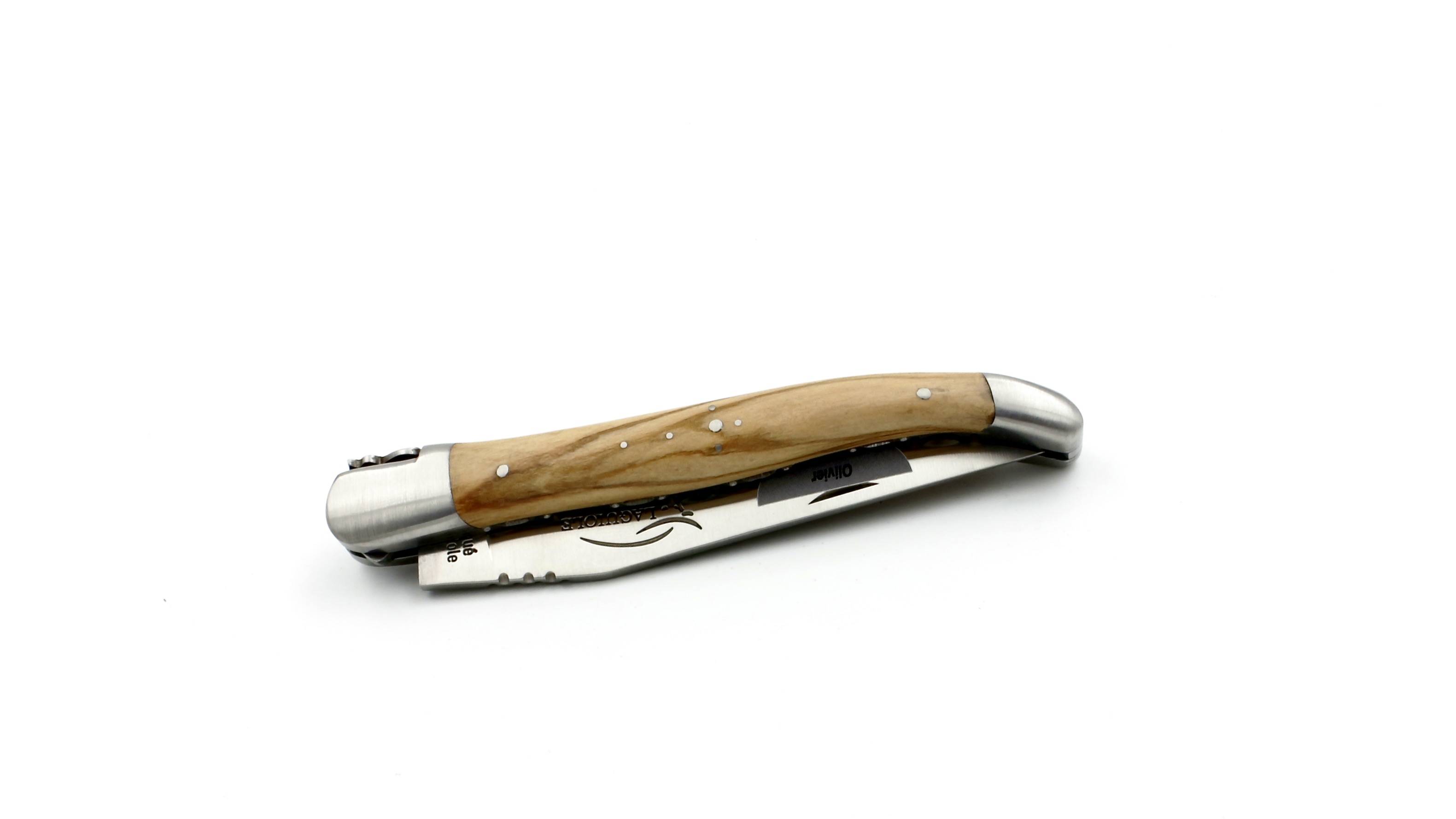 Honoré Durand Laguiole Doppelplatine Olive 12 cm
