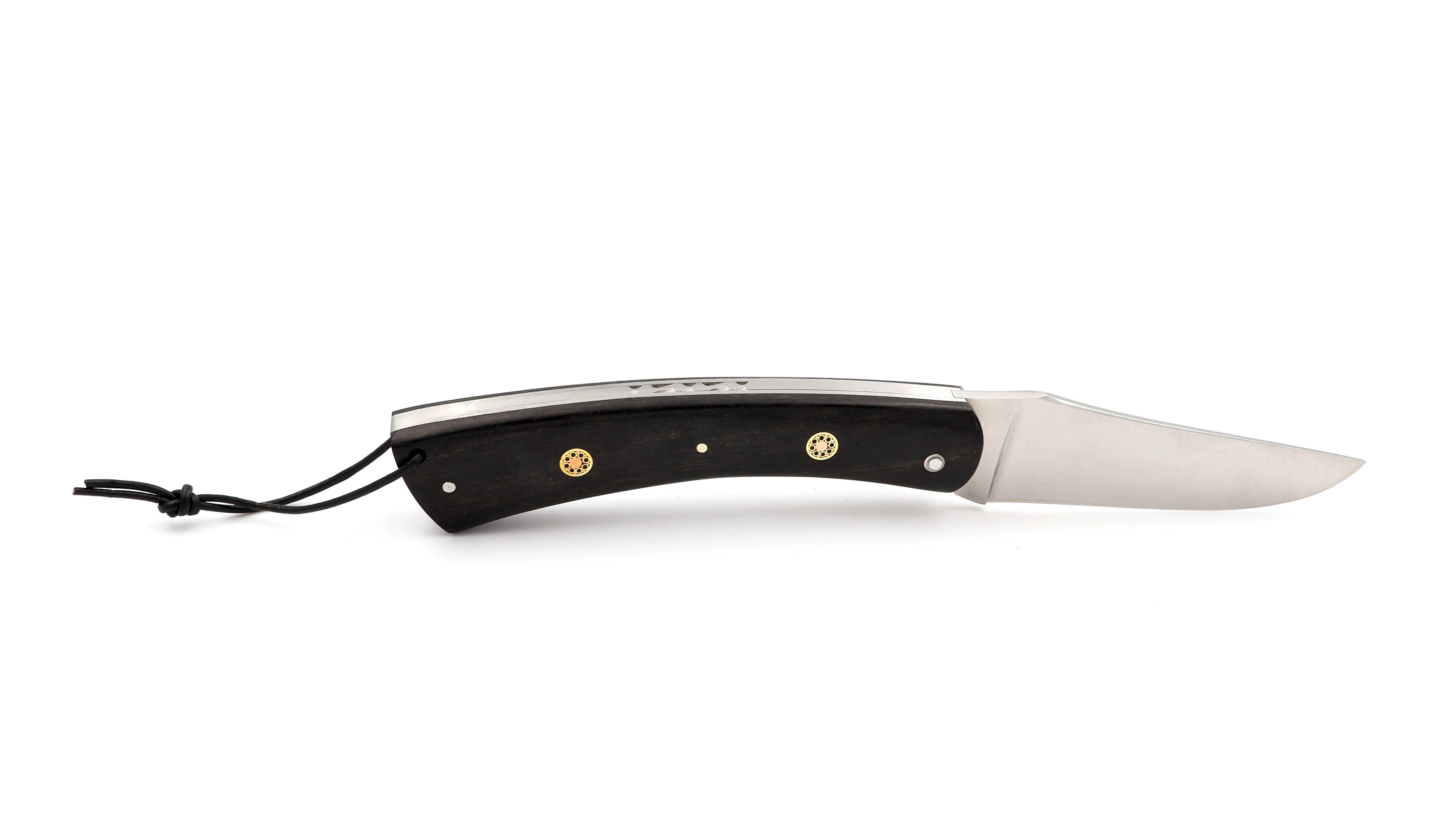 Laguiole en Aubrac CAMEMBERT knife ebony mosaik pins