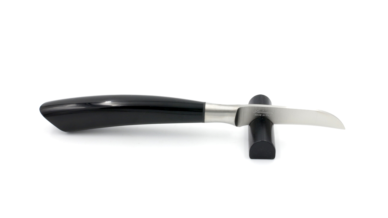Saladini peeling knife buffalohorn 7 cm