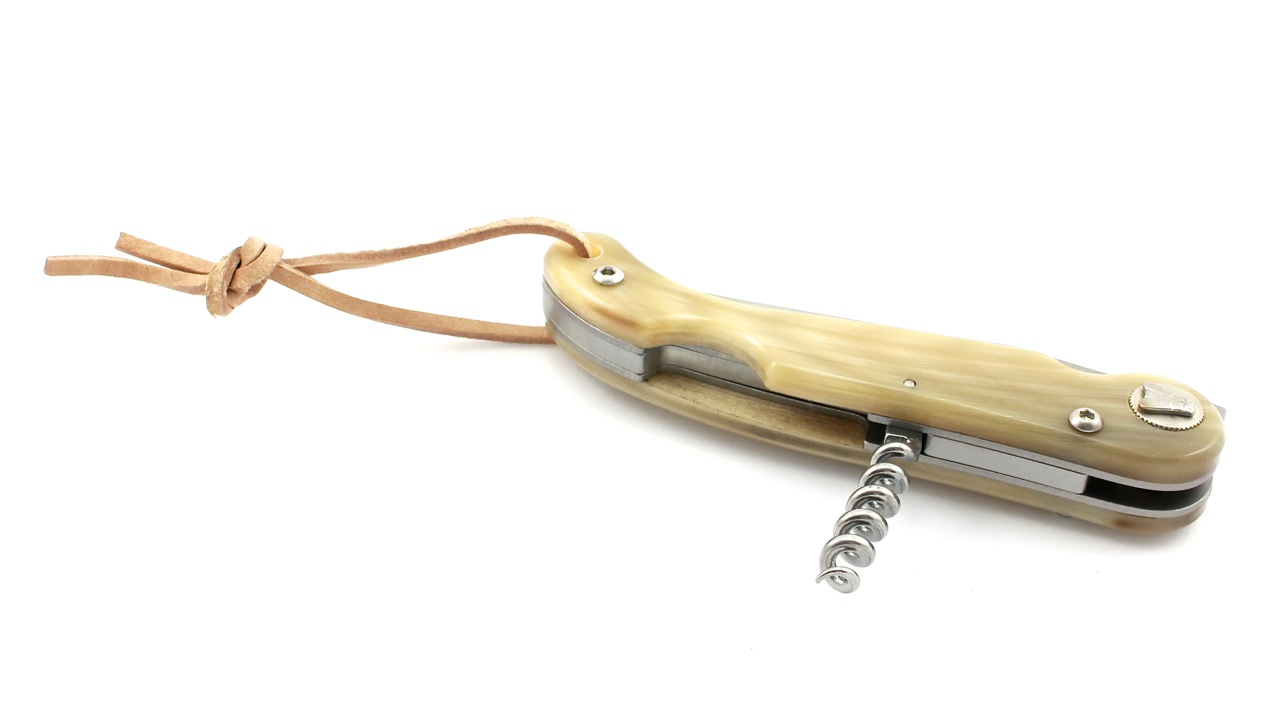 Dozorme-Baroudeur-Hornspitze-Kork-7 Claude DOZORME Laguiole BAROUDEUR horn tip with corkscrew