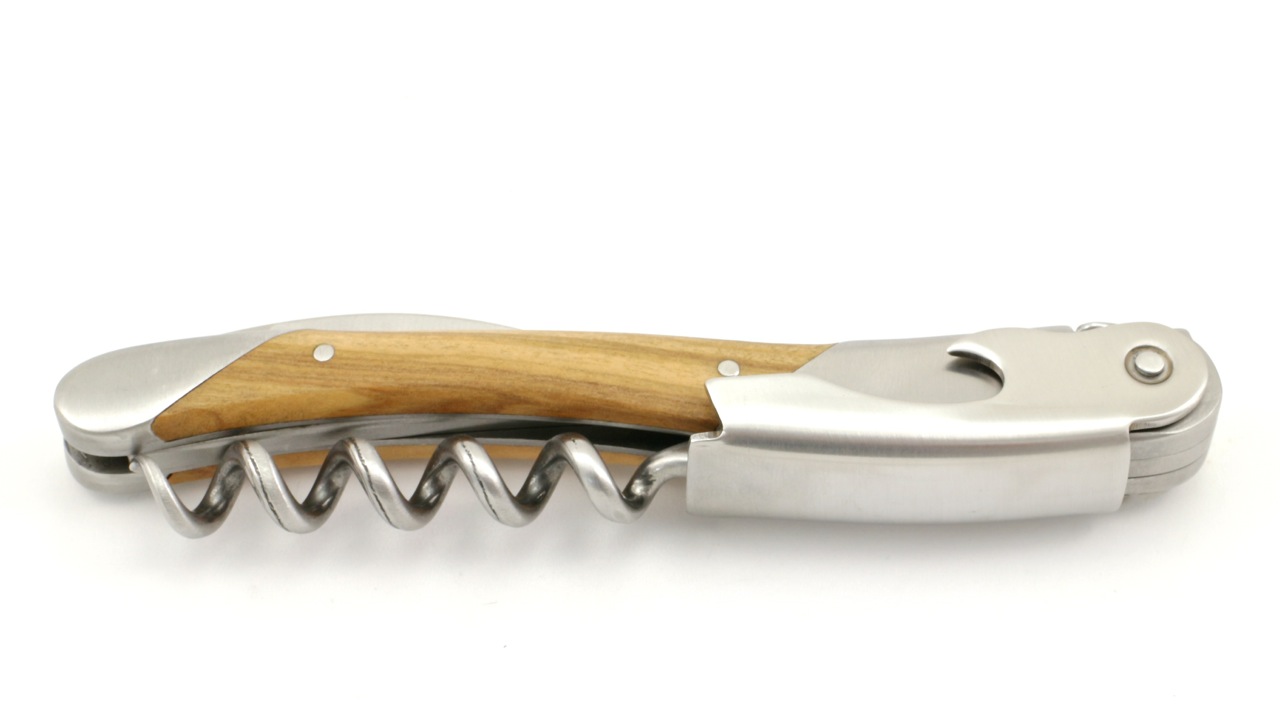 Château Laguiole wine opener GRAND CRU olive wood
