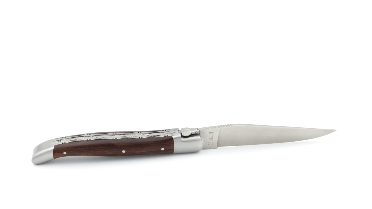 IMG_075602kXB4L4QEaTU Laguiole en Aubrac Palisander Wurzelholz Doppelplatine 12 cm