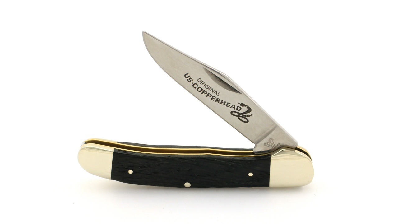Robert Klaas US-Copperhead Messer Mooreiche
