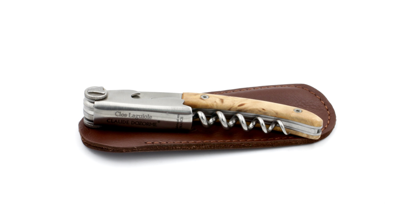 IMG_4106 Claude DOZORME CLOS Laguiole sommelier knife birchwood