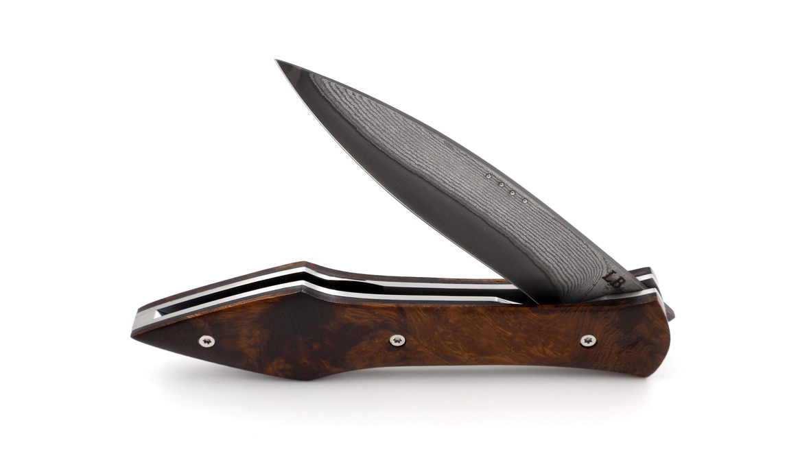 LARAUD Blades  L’Oegopsyde Wüsteneisen Wurzelholz Suminagashi VG10 Damast 