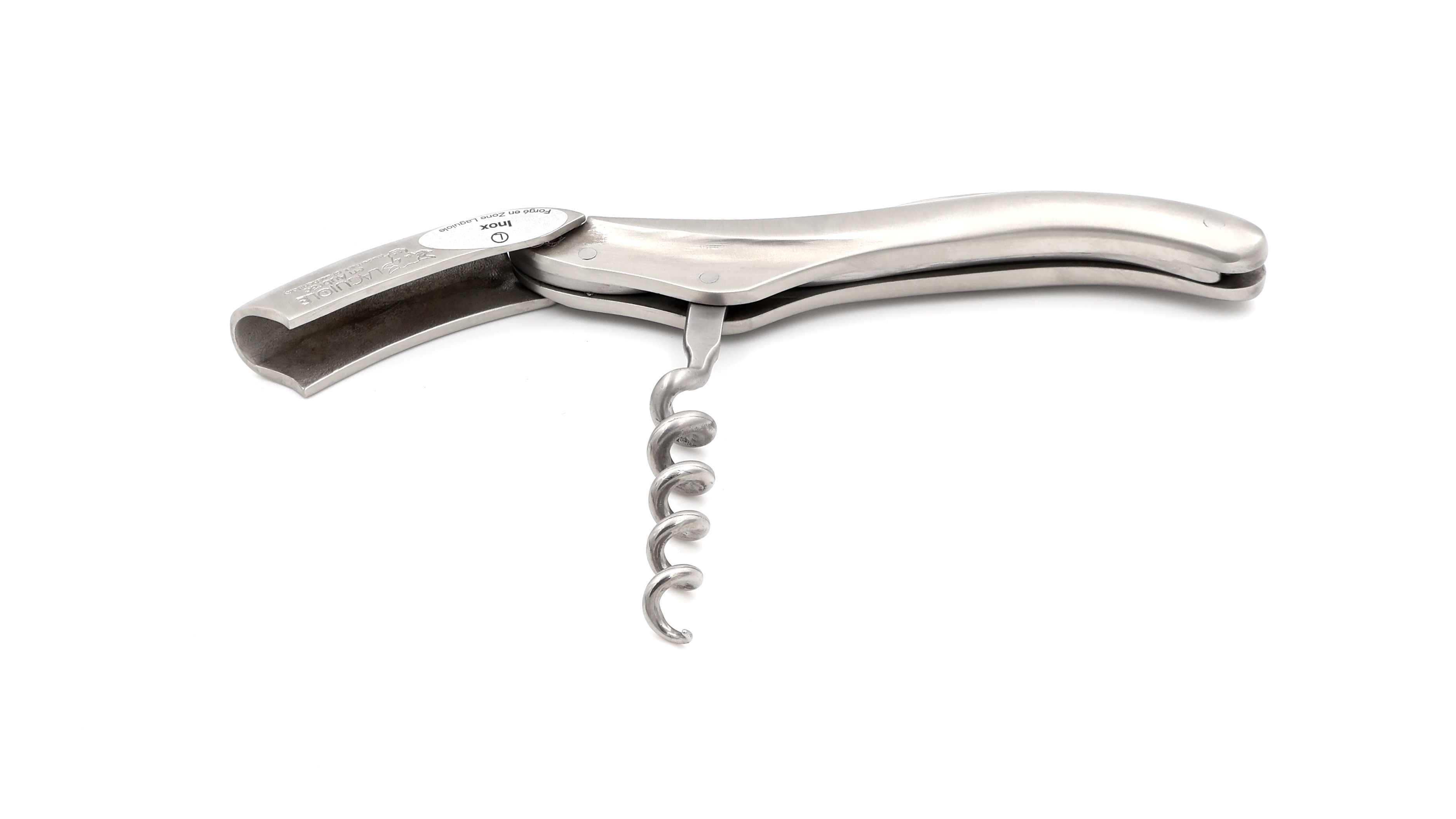 Laguiole en Aubrac Sommeliermesser Edelstahl matt