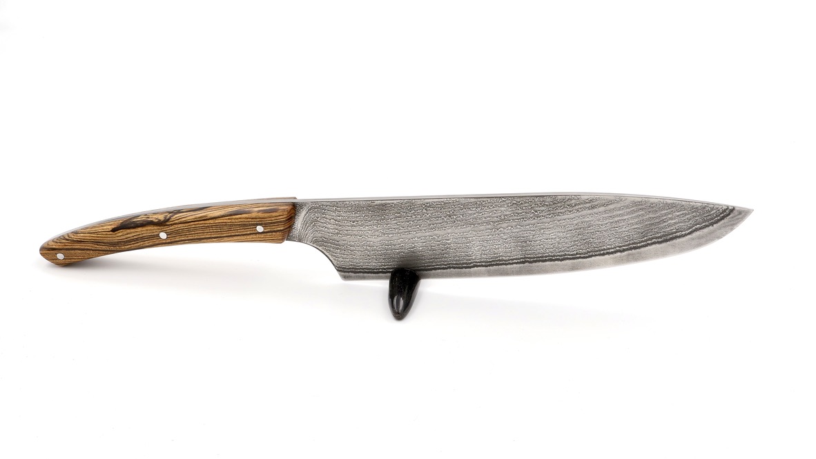 Claude DOZORME Le Thiers Chef's knife 18 cm bocote wood VG10 damascus