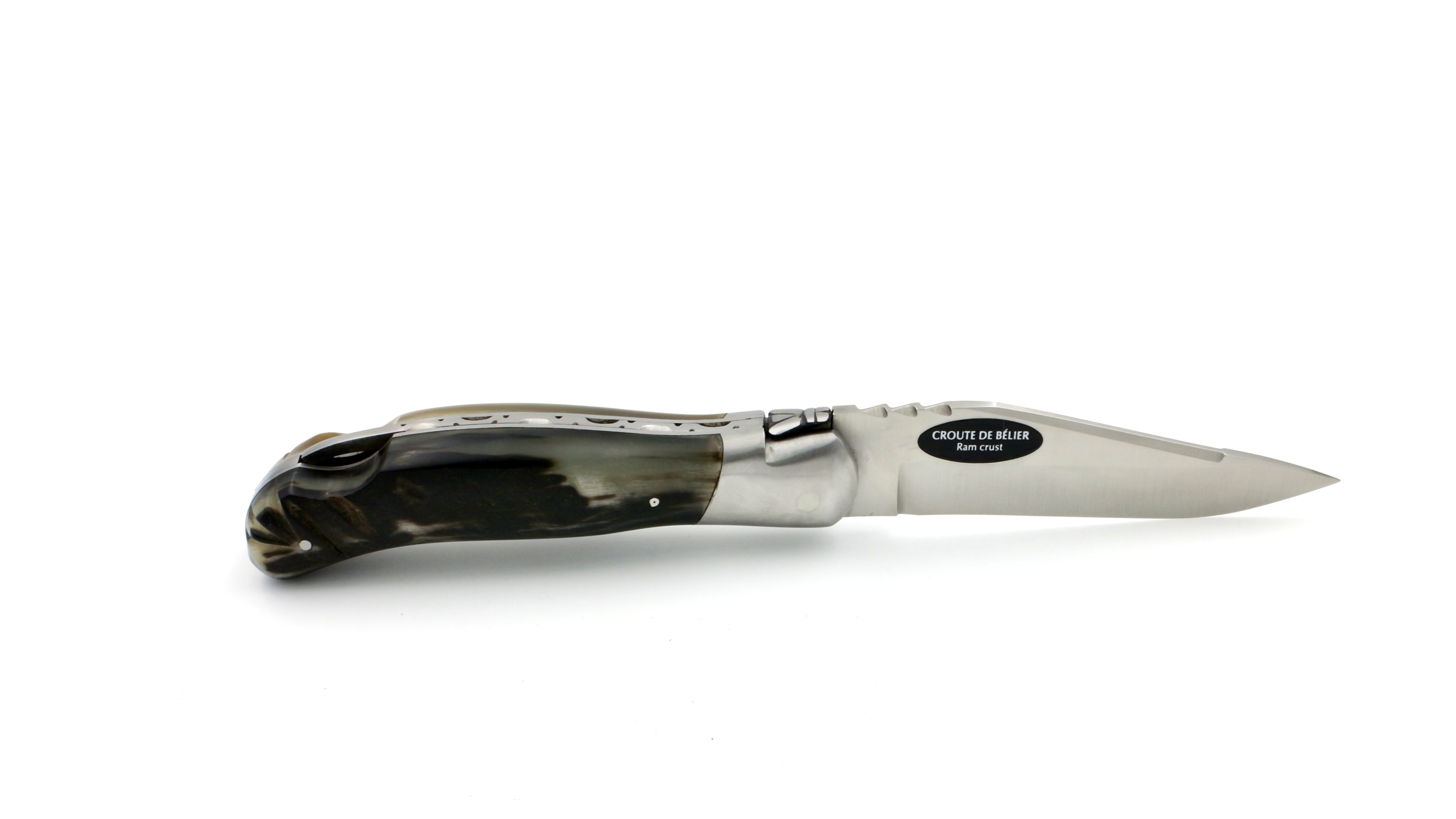 ARBALETE G. David  Laguiole hunting knife CELTIC ramhorn mat