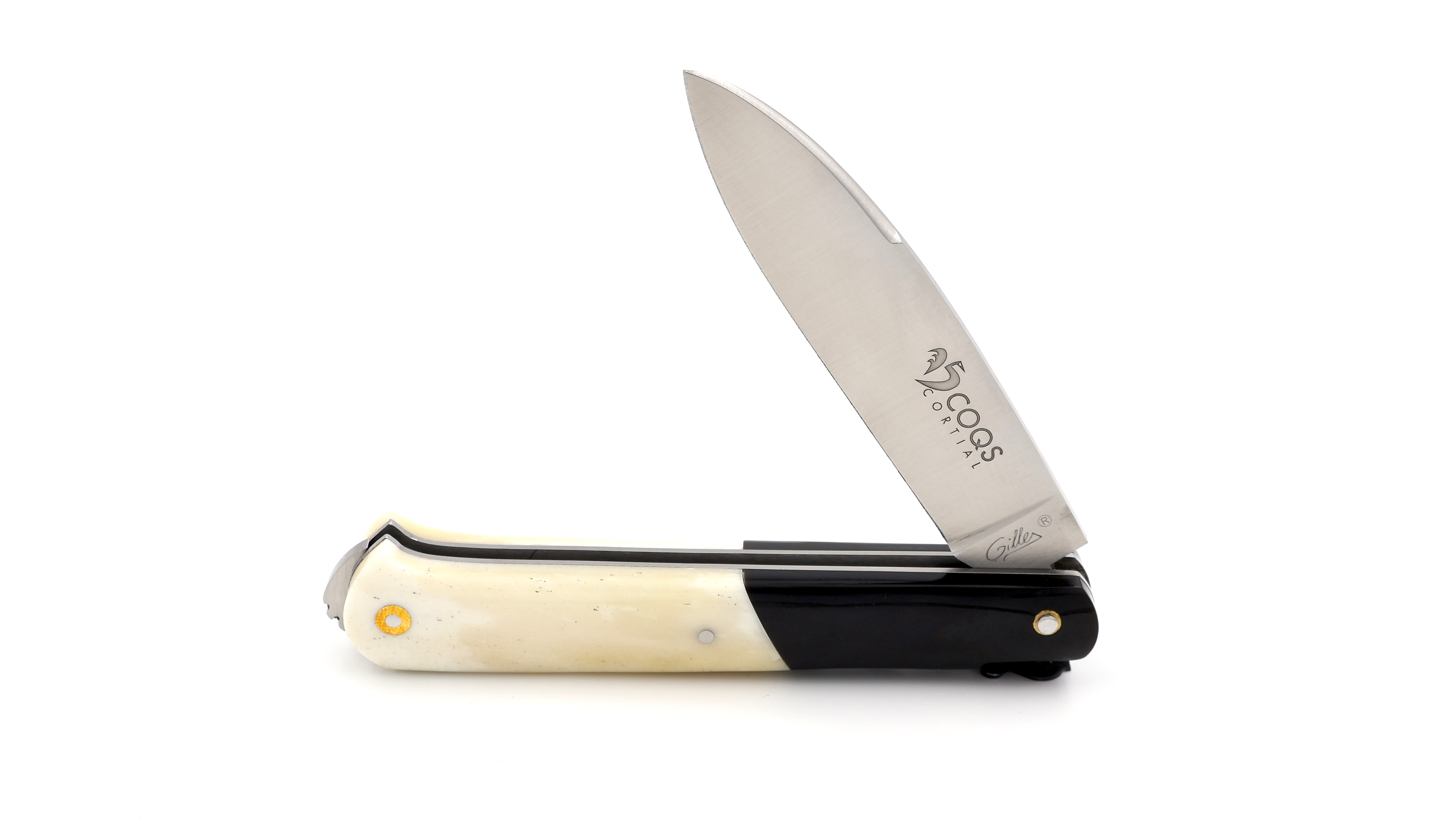 Fontenille Pataud 5 Coqs knife buffalo horn & buffalo bone