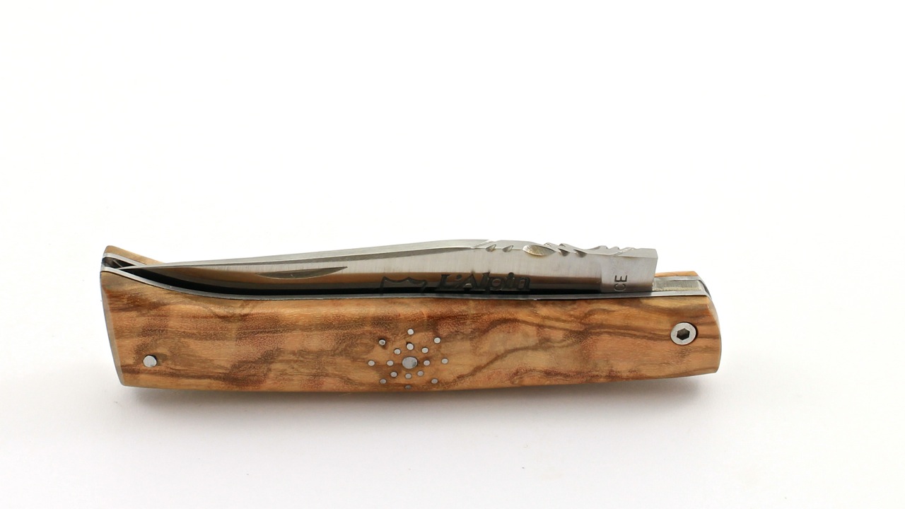 AU SABOT ALPIN snowflake olive wood full handle