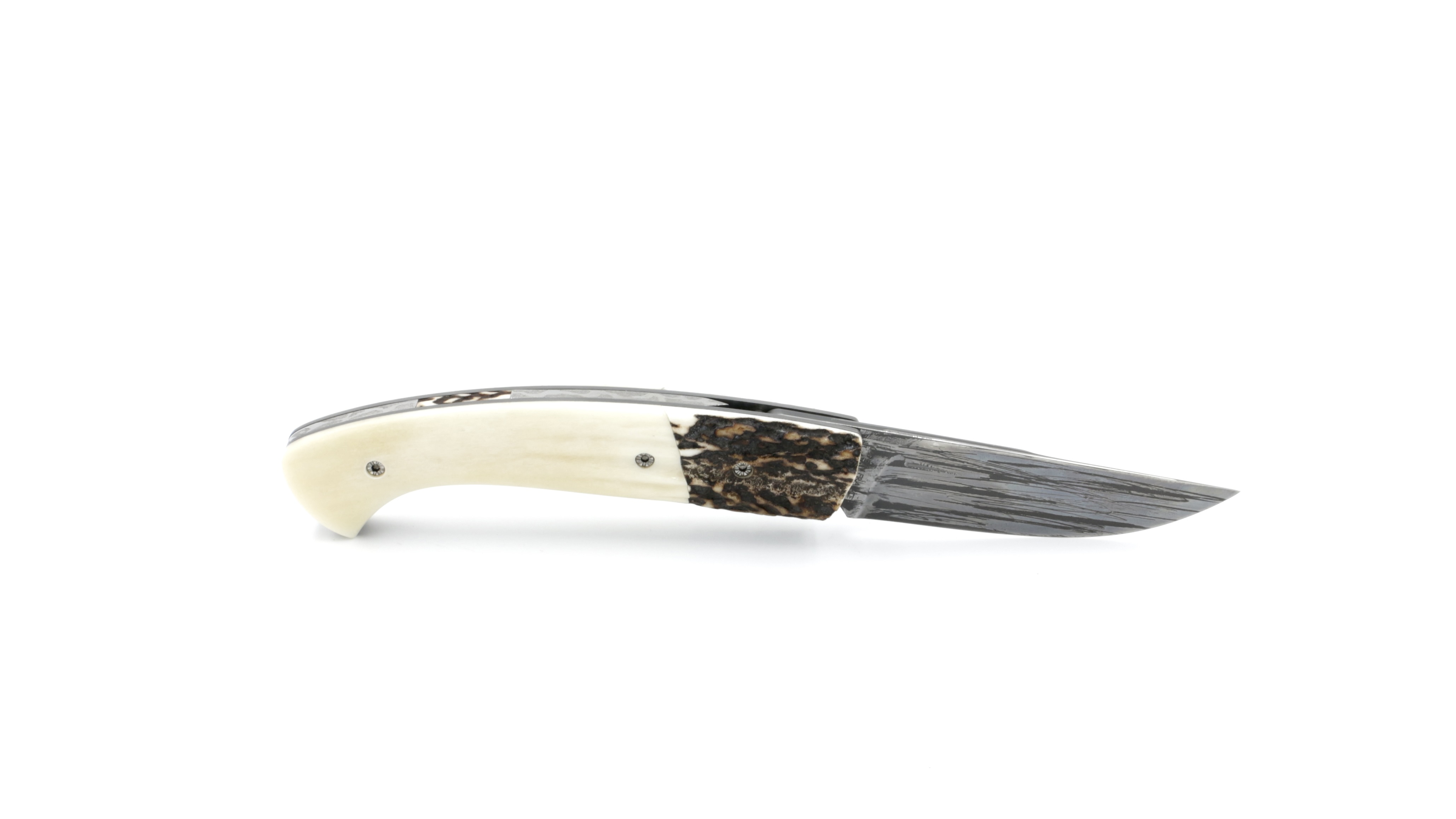 MANU LAPLACE 1515 stag horn/buffalbone blade L'eau forte