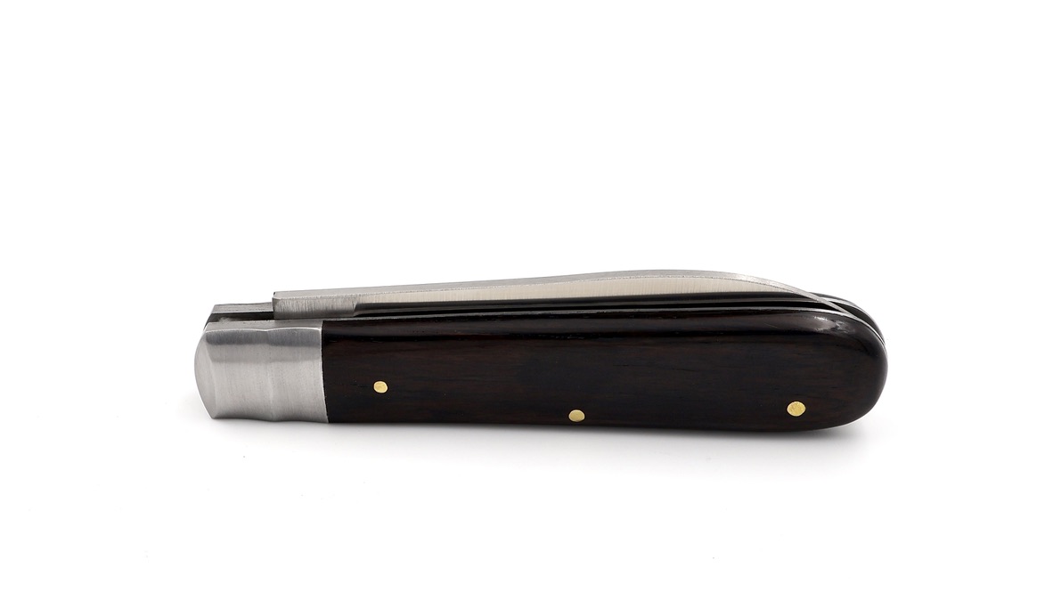 OTTER Taschenmesser Drei Nieten Grenadill rostfrei