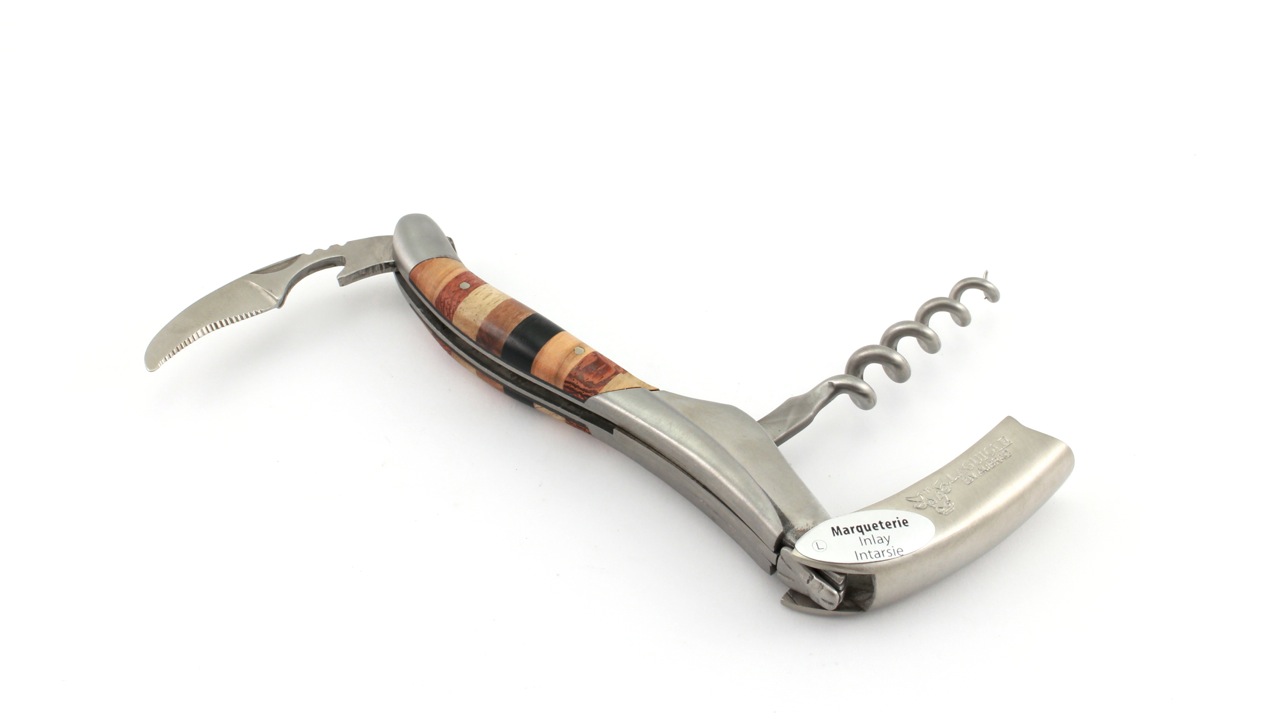 Laguiole en Aubrac Laguiole Sommelier knife Marquetterie/Woodstock