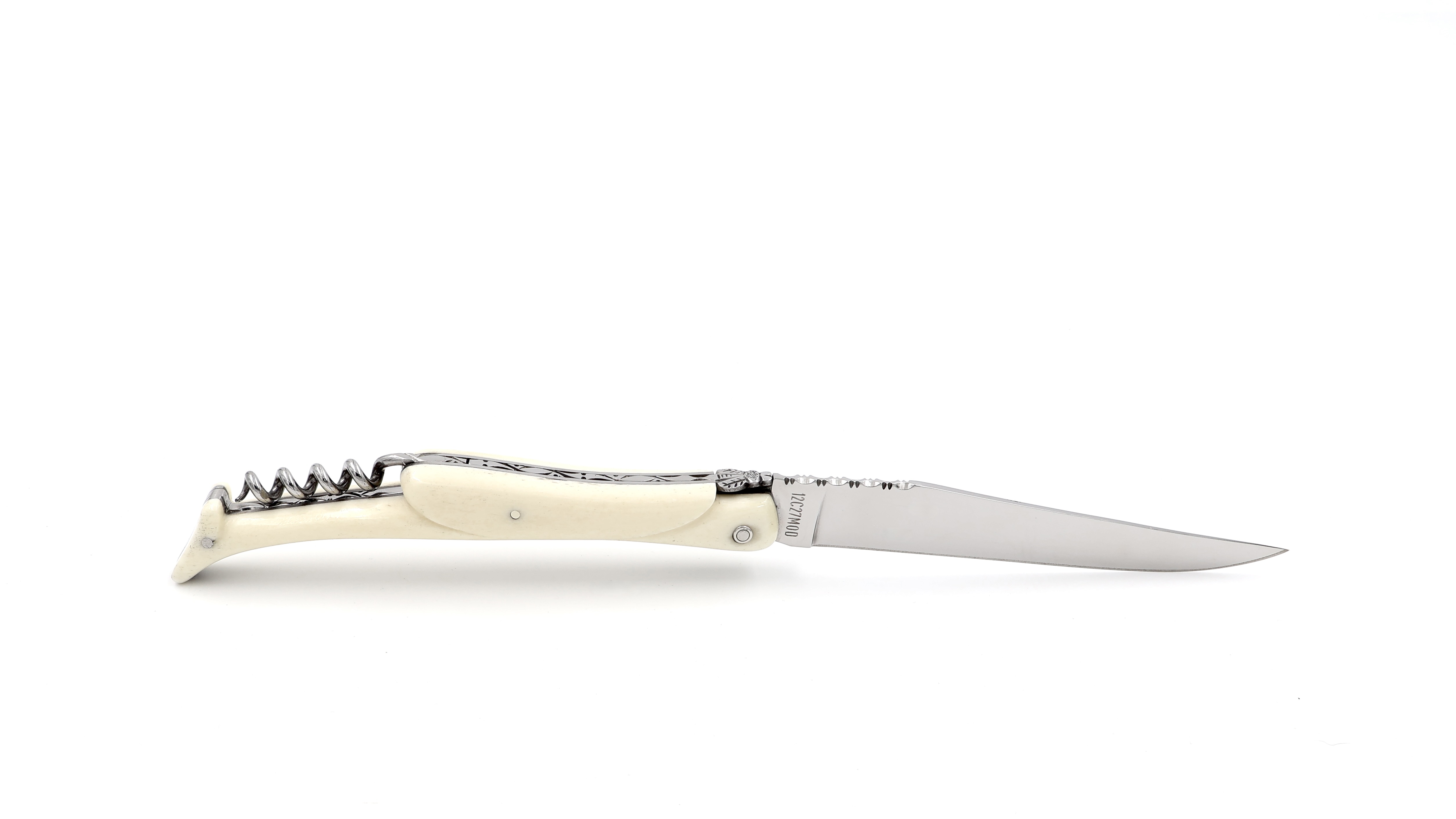 Laguiole en Aubrac 14 cm Knochen mit Korkenzieher poliert 14 cm 