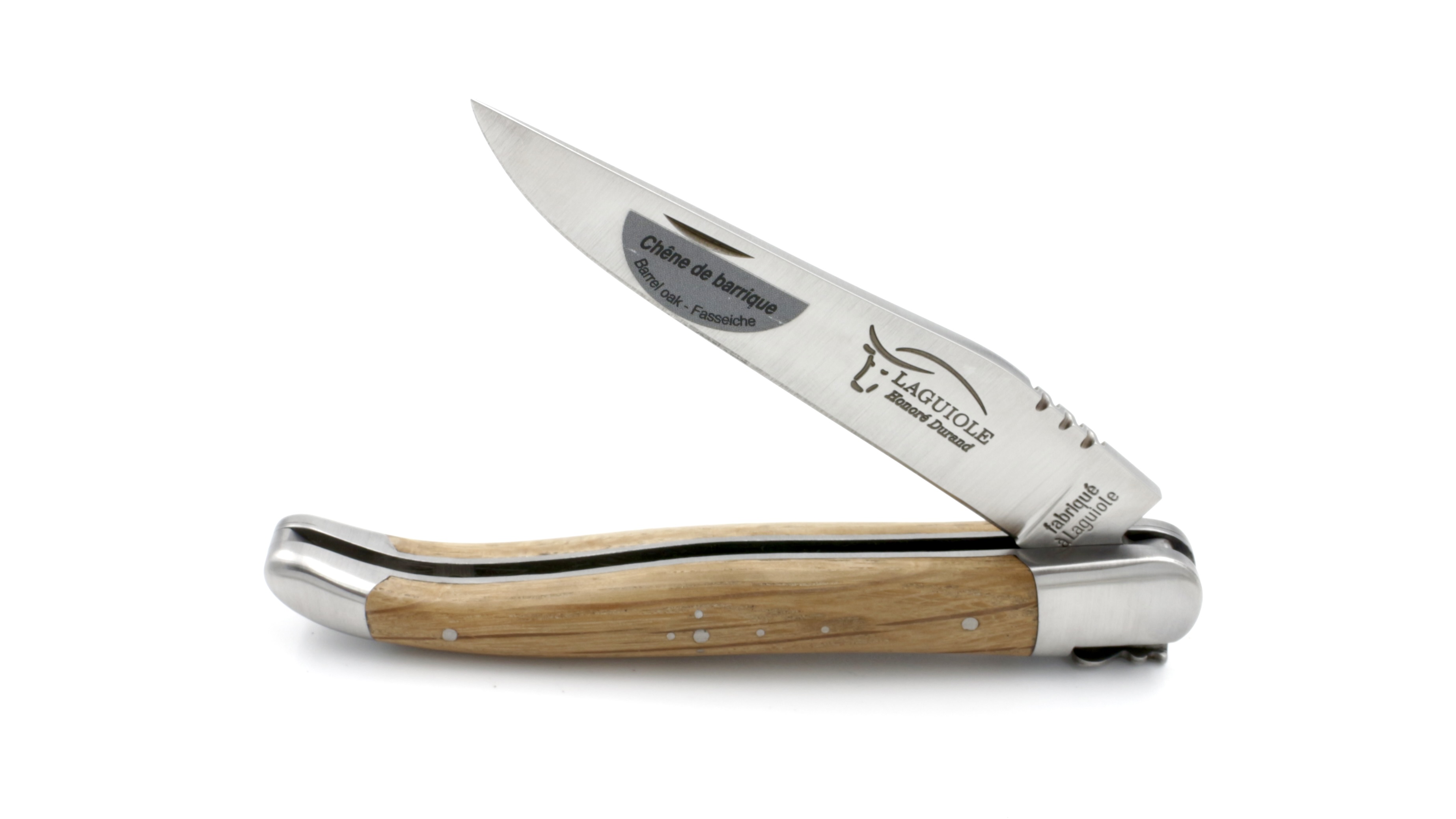 Honoré Durand Laguiole knife Prestige barel oak 12 cm
