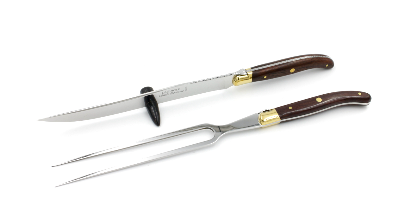 Claude DOZORME Laguiole carving set