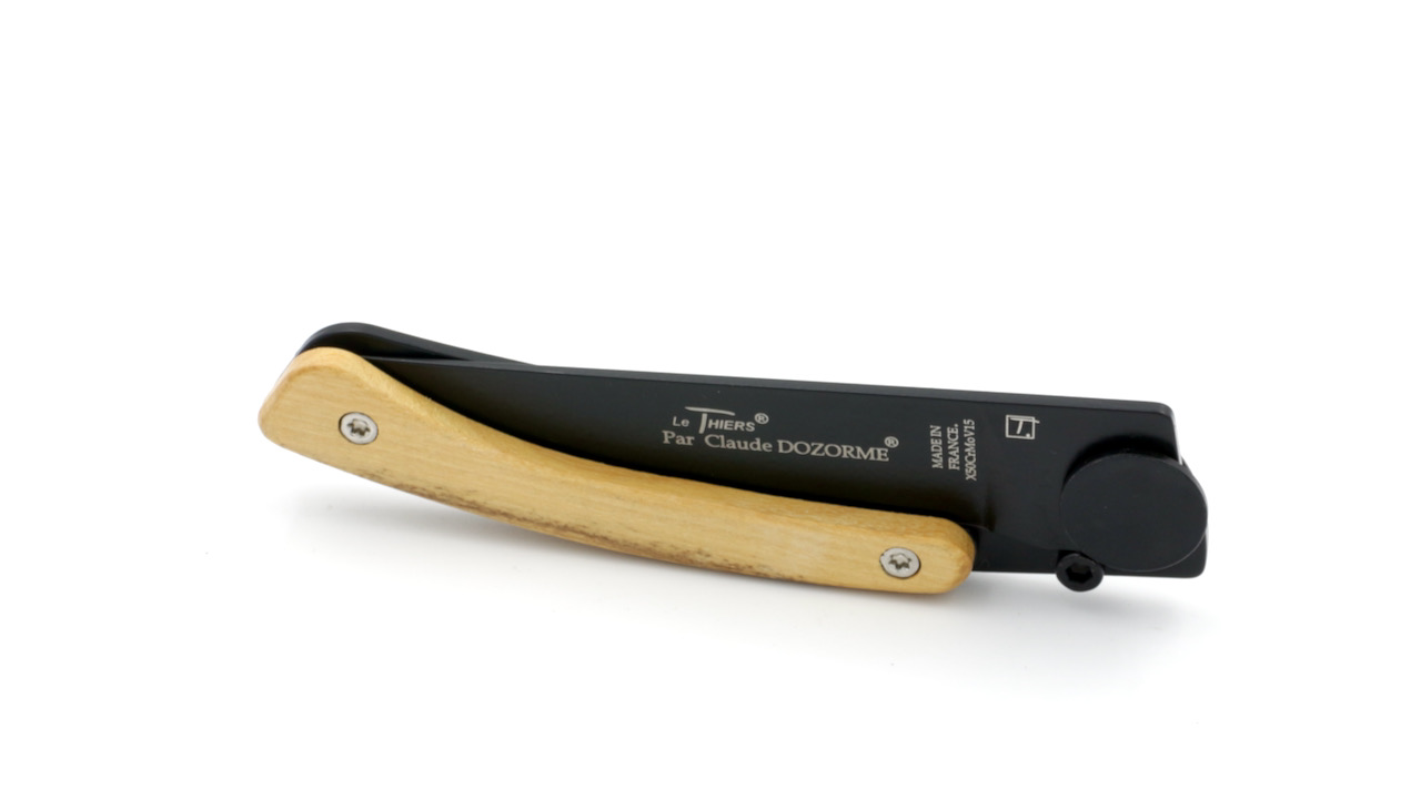 Claude DOZORME Thiers Liner Lock black blade boxwood