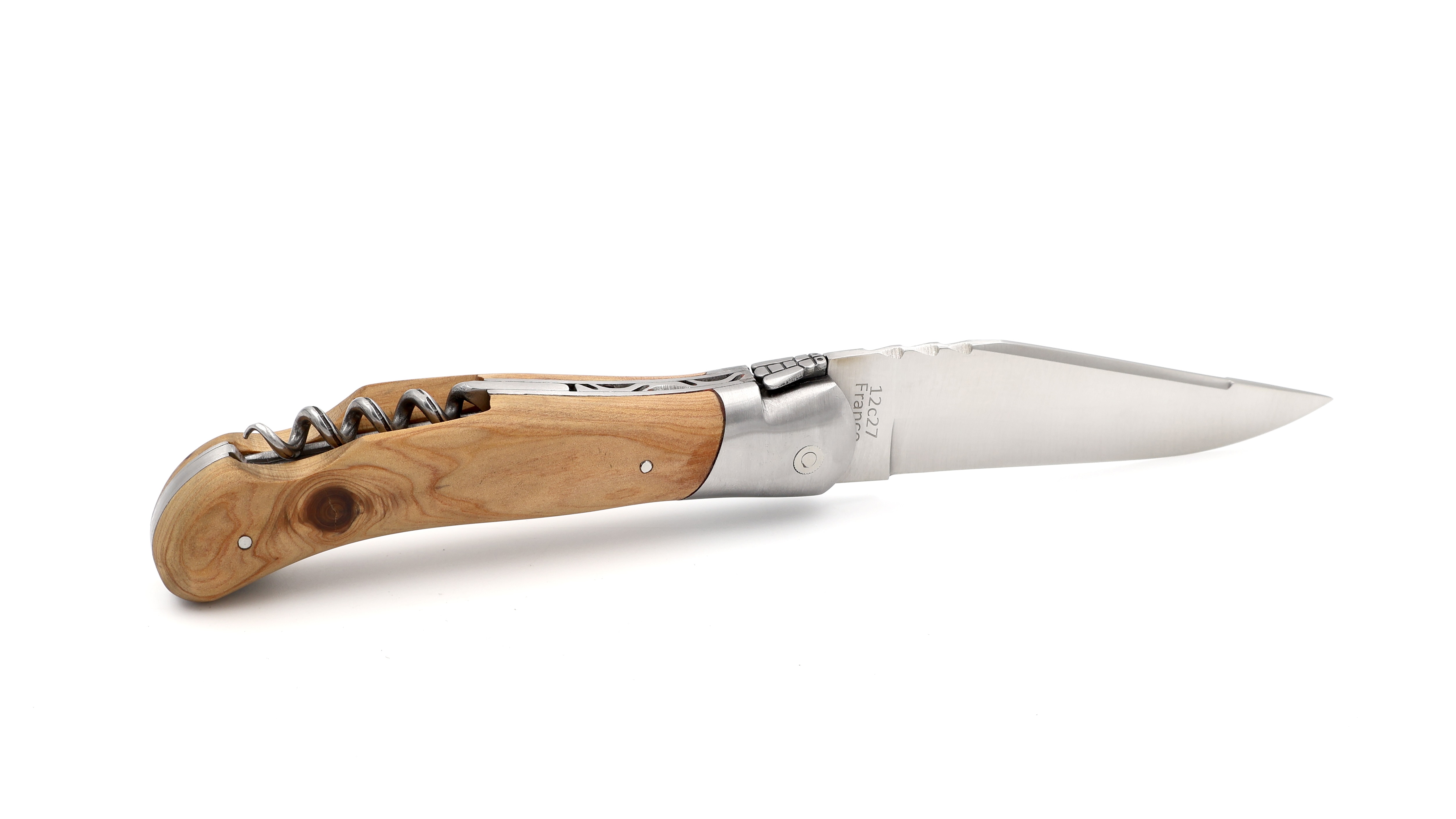 ARBALETE G. David Laguiole hunting knife NATURE with corkscrew juniper