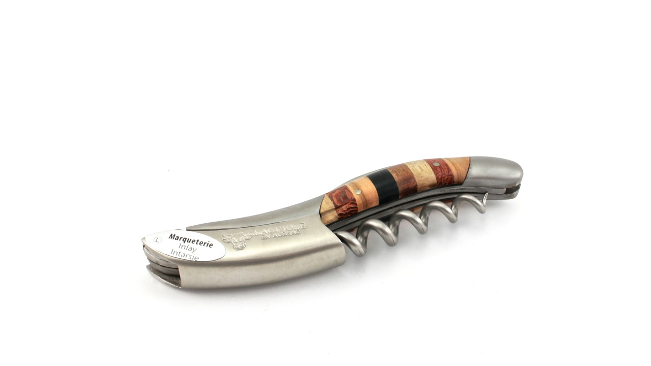 Laguiole en Aubrac Laguiole Sommelier knife Marquetterie/Woodstock