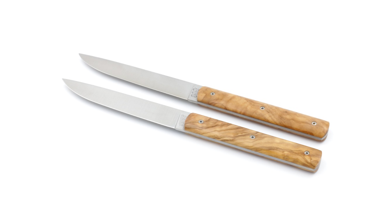 PERCEVAL 888 Steakmesser Set 2-tlg. oder 6-tlg. Olive