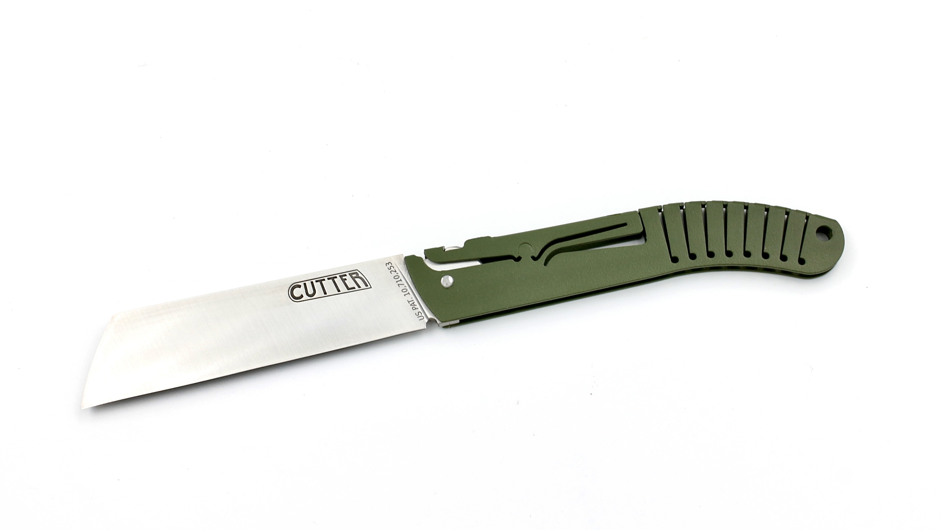 LIÉRANDE Thiers knife stainless steel 14C28N olive color LIÉRANDE Thiers knife stainless steel 14C28N olive color