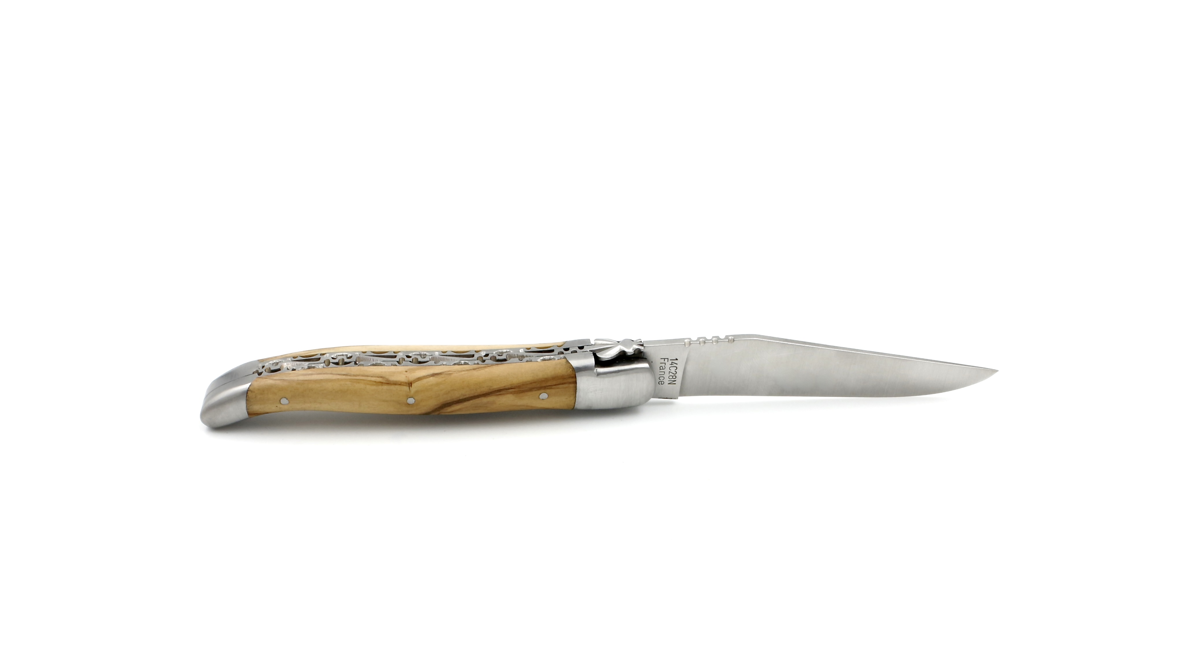 Honoré Durand Laguiole Doppelplatine Olive 12 cm