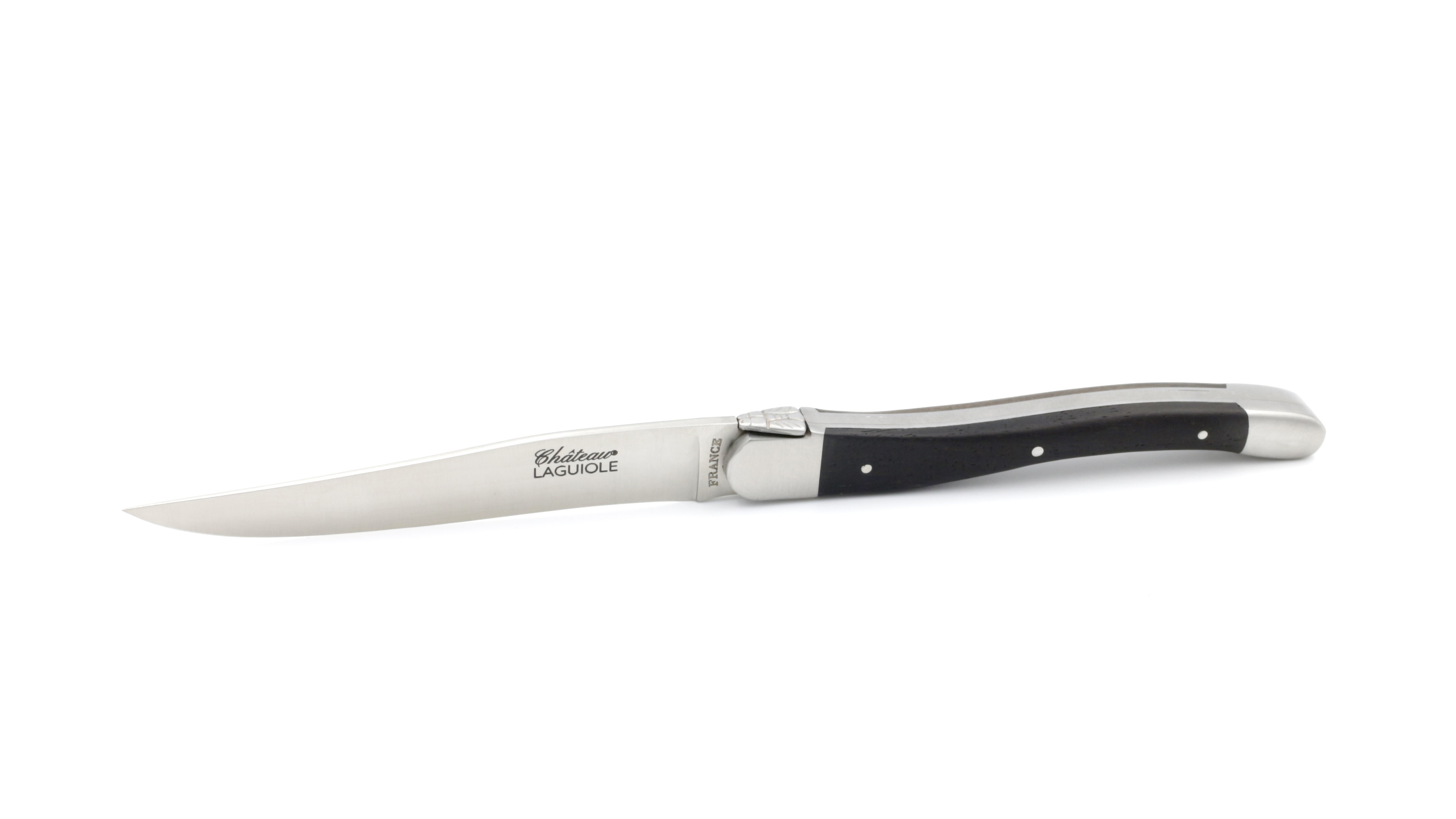 Château Laguiole Laguiole Steakknives ebony wood set of six