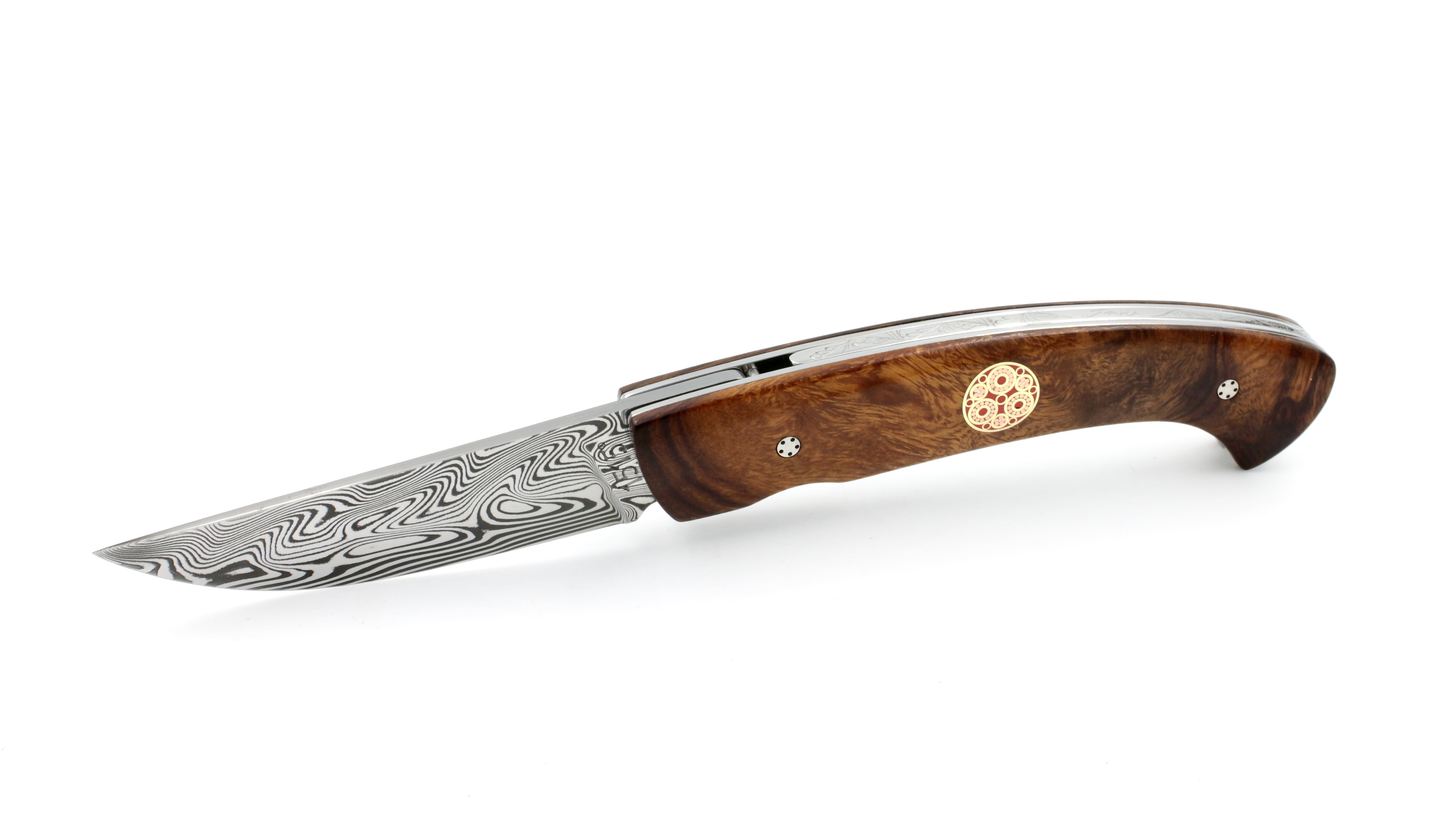 MANU LAPLACE 1515 Paris iron wodd burl tip damascus