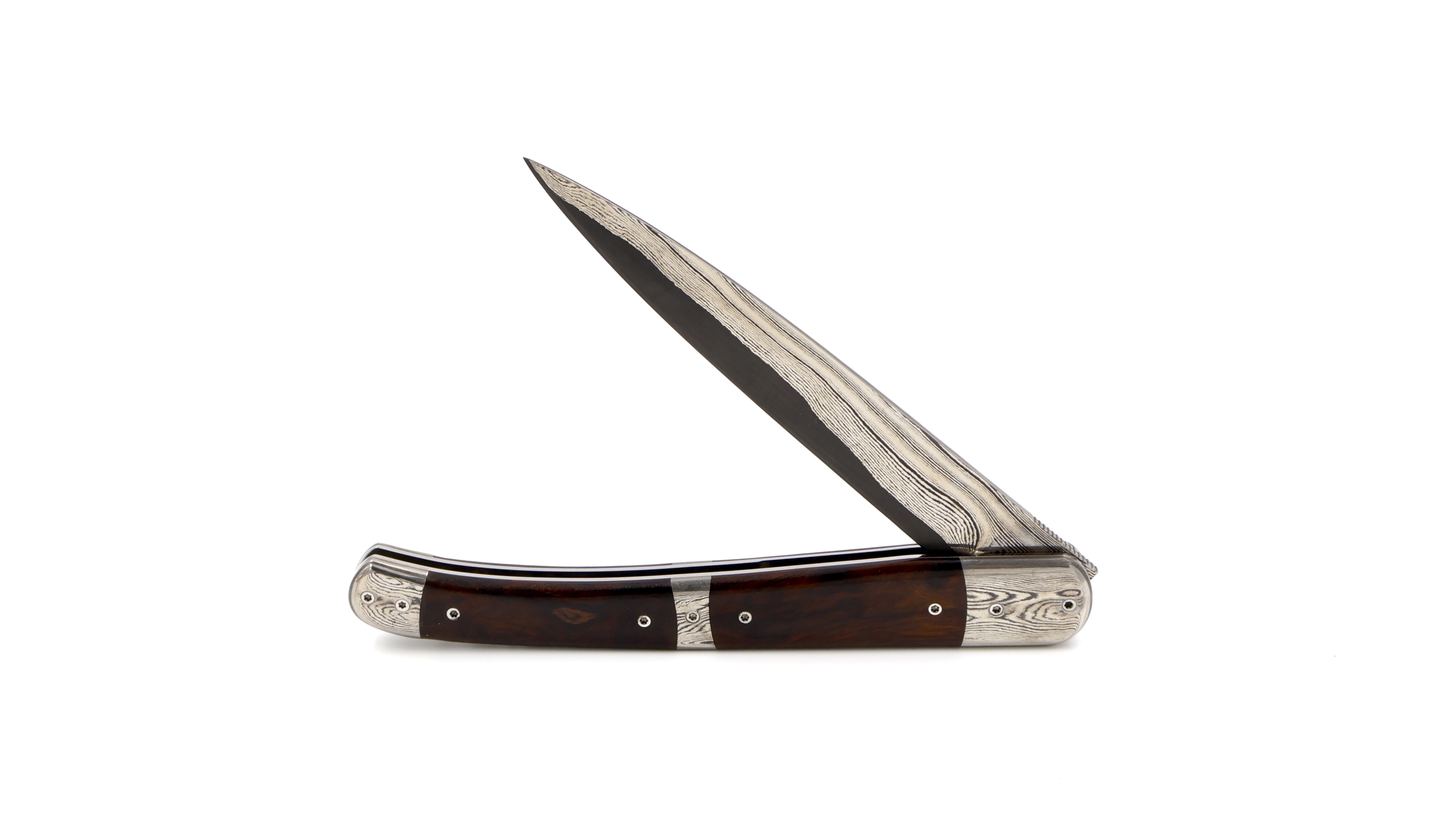 Philippe Soeuvre Vézelay burl of ironwood San Mai damascus