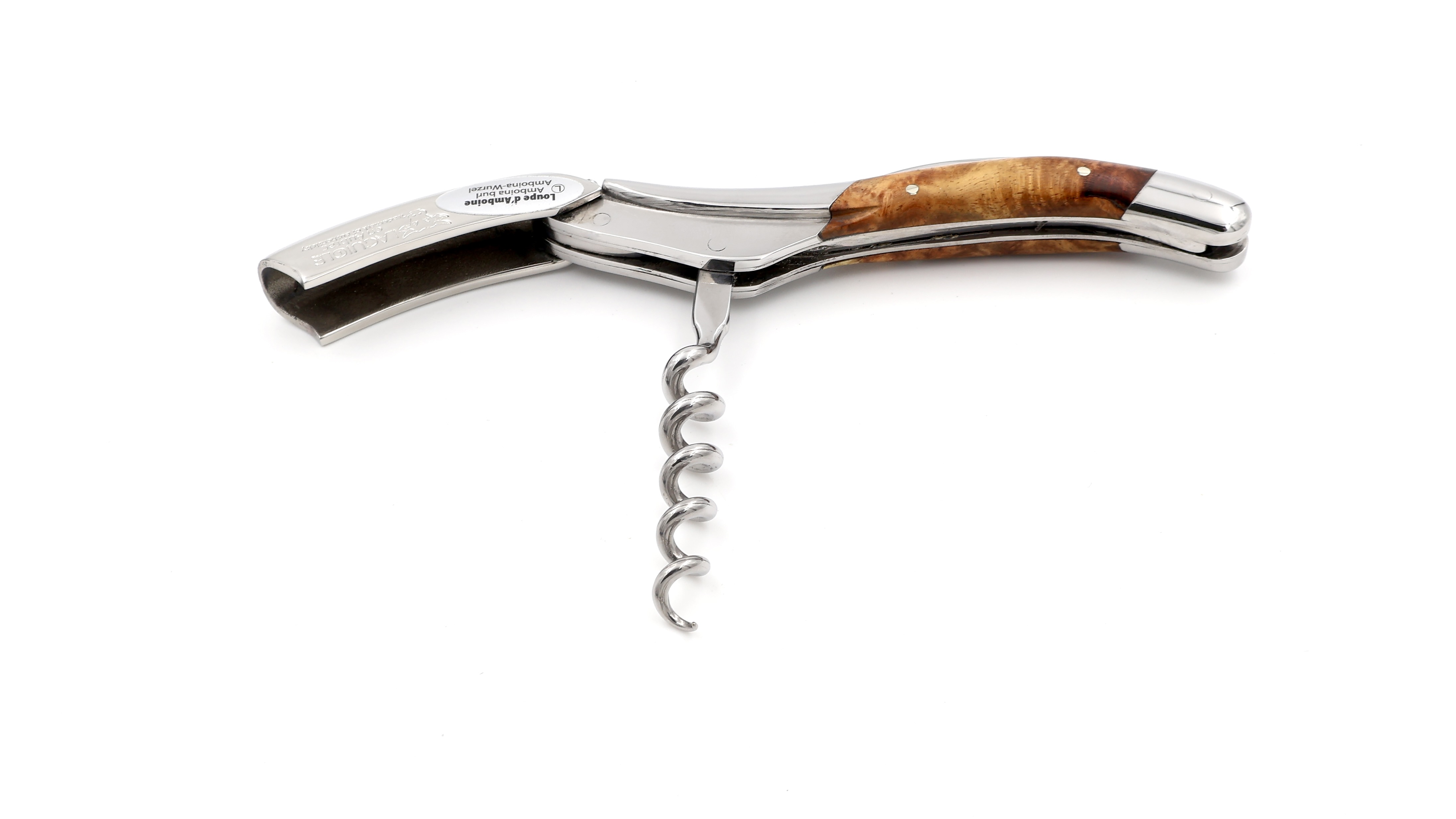 Laguiole en Aubrac Laguiole Sommelier knife Amboina shiny