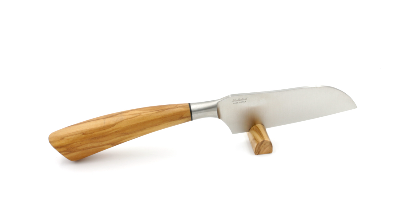 Saladini-kleines-Santoku-Olive Saladini Santoku Messer Olive 15 cm