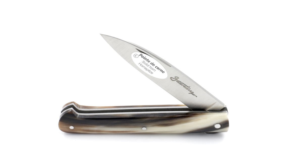Sauveterre knife full handle horn tip 9 cm