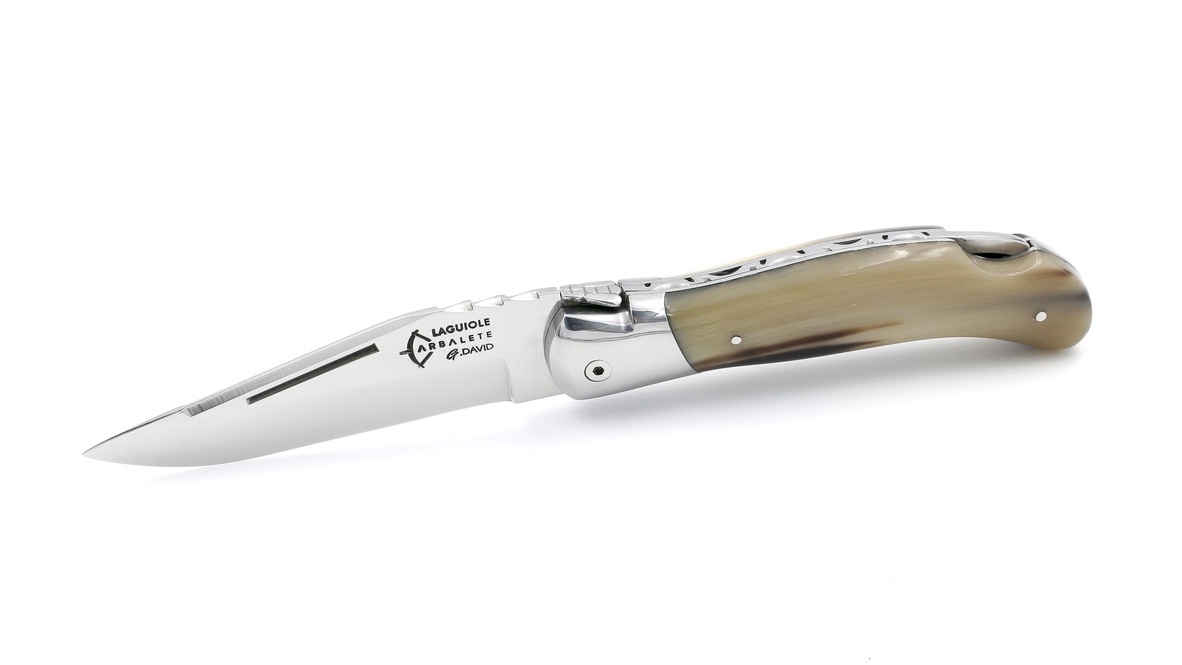 ARBALETE G. David Laguiole hunting knife NATURE horntip