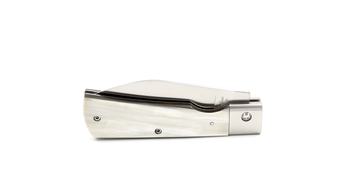 Saladini knife MUGELLANO linerlock ox horn