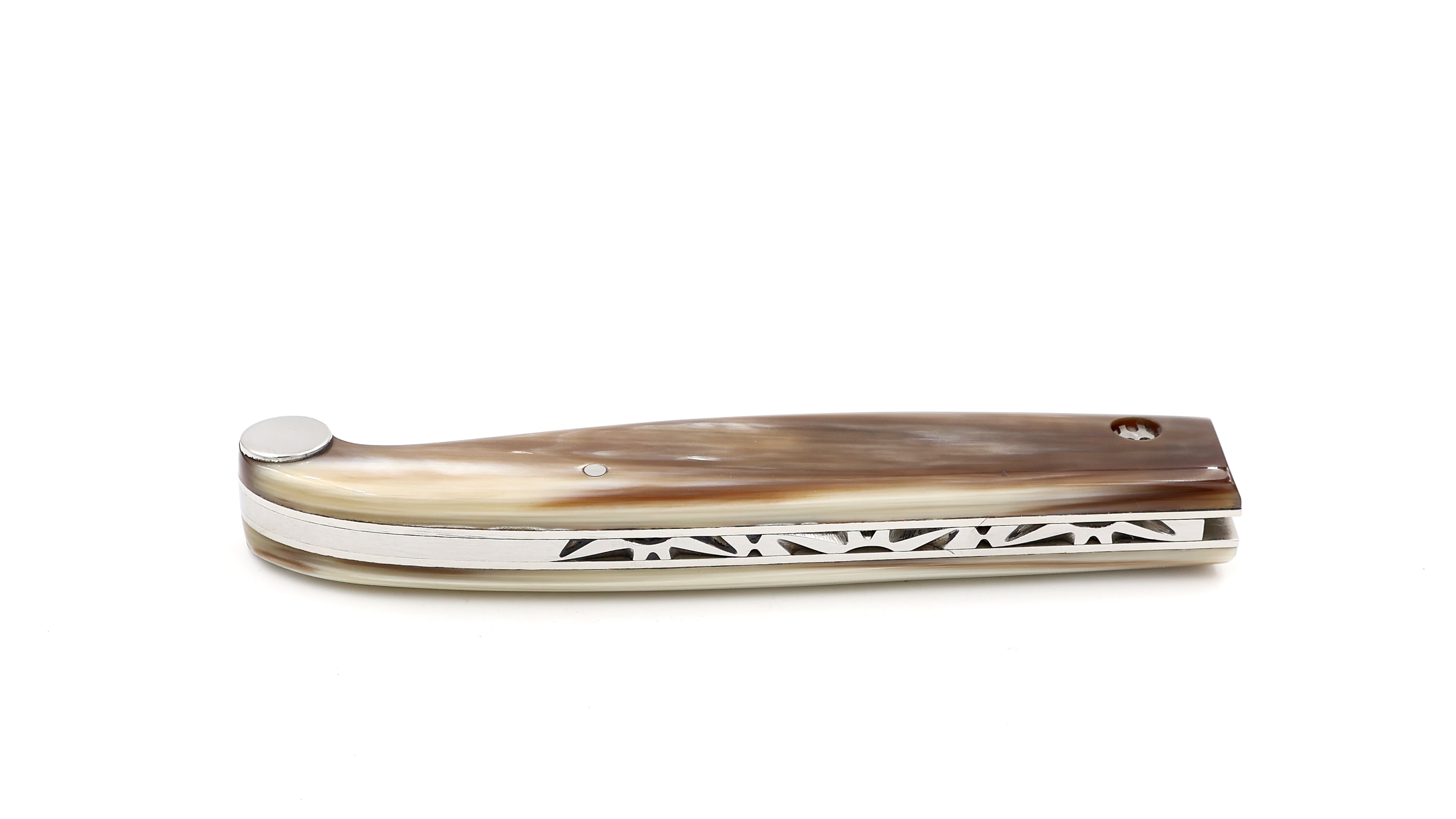 Saladini knife TRE PIANELLE horn tip