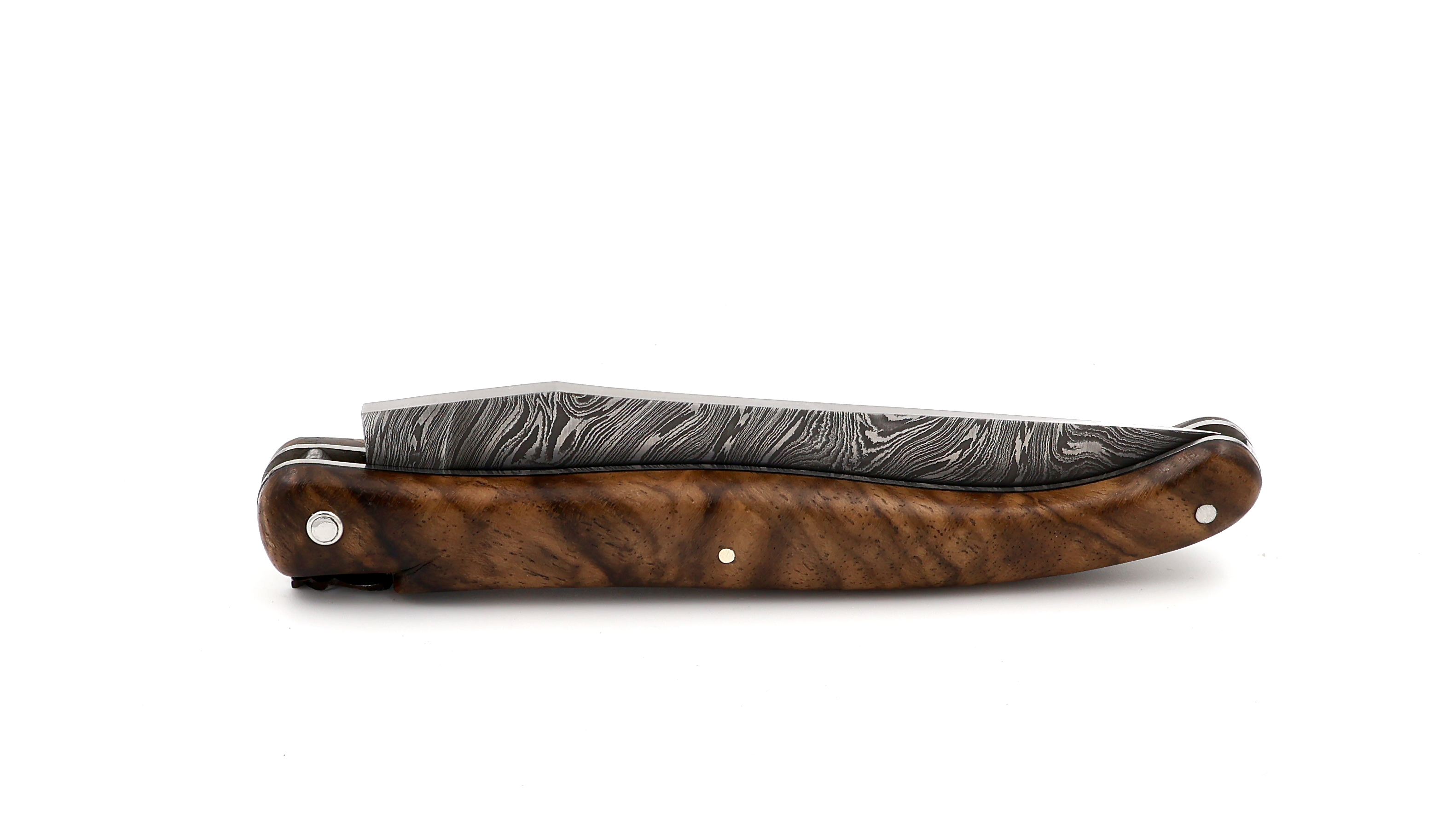 Laguiole en Aubrac Walnuss Wurzelholz Explosionsdamast Biene Hornisse 12 cm