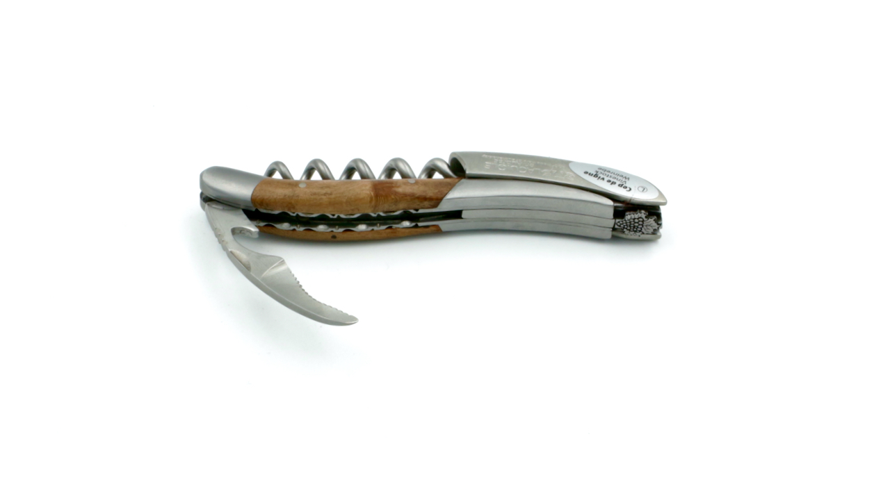 Laguiole en Aubrac Laguiole Sommelier knife wine grape with engraving and engraving bee winegrape 