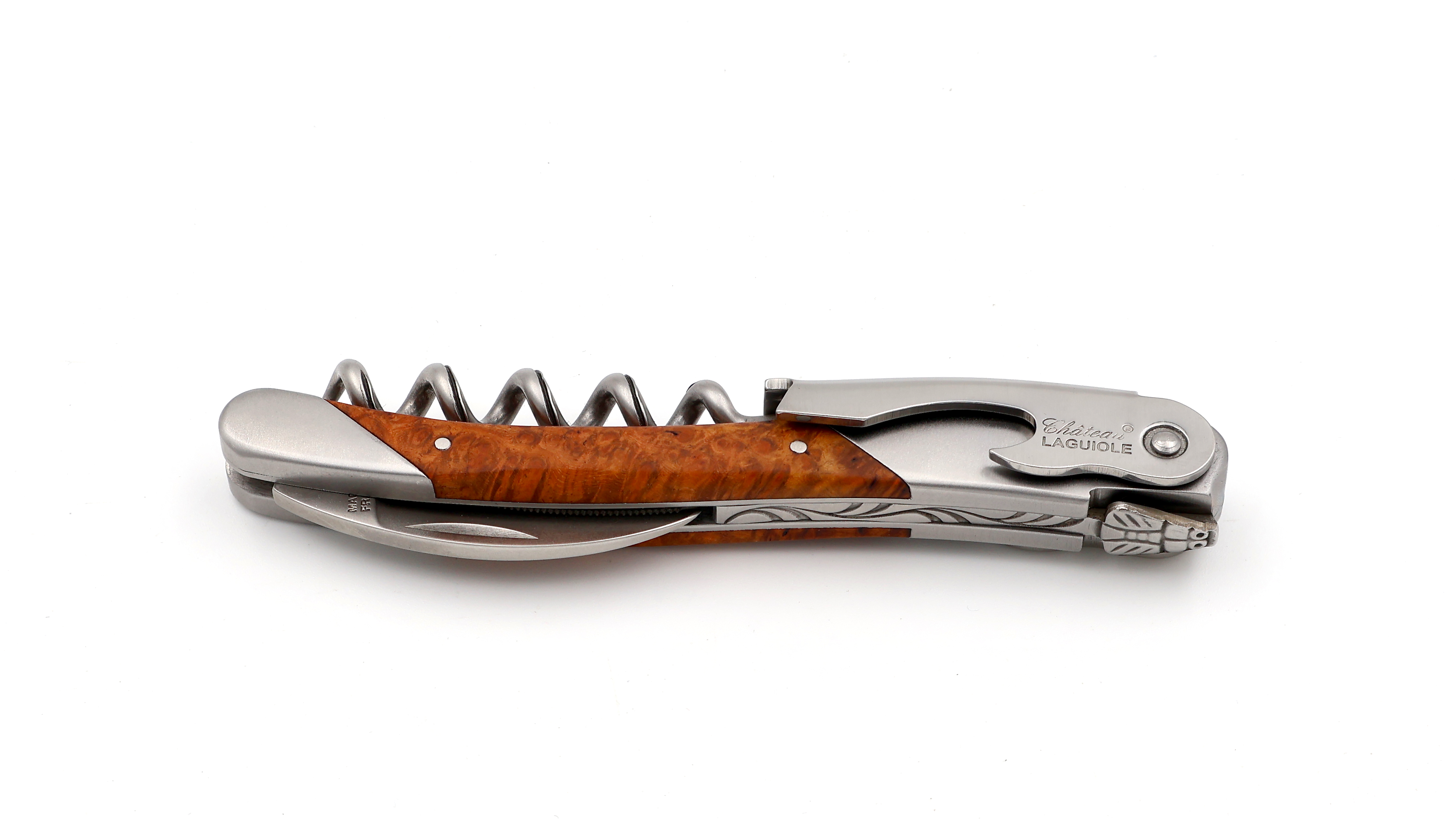 Château Laguiole wine opener GRAND CRU amboina burl wood