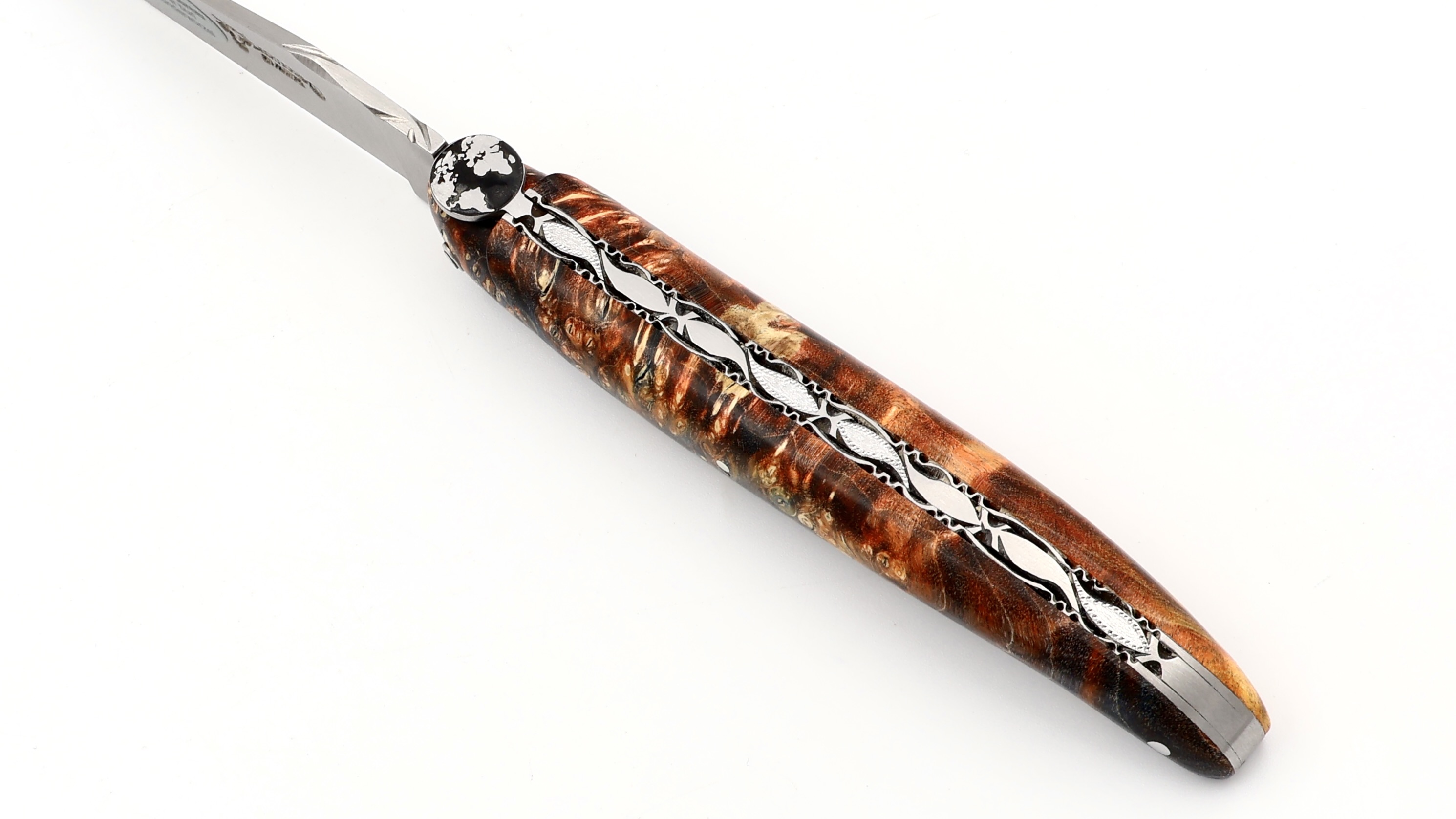 Laguiole en Aubrac Laguiole elder burl with EARTH bee 12 cm