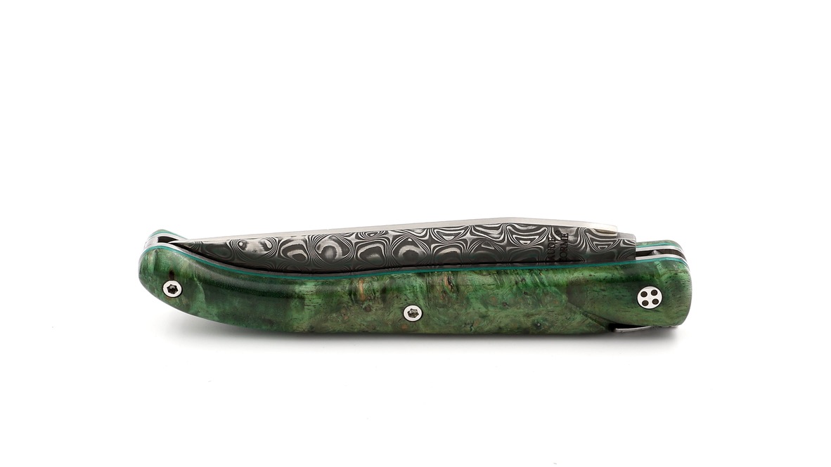Claude DOZORME Laguiole LUX maple burl 12 cm DSC® damascus