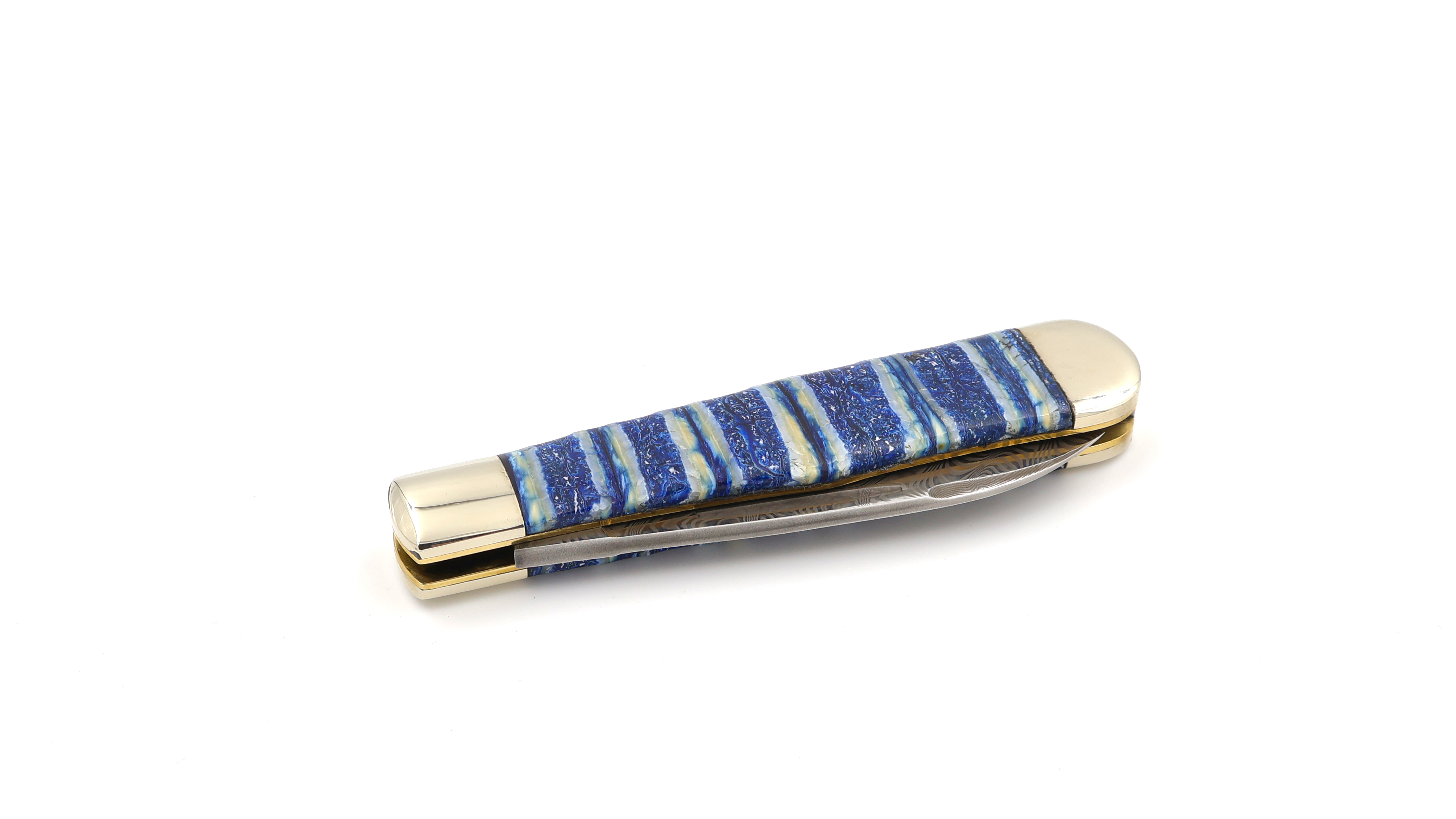 Robert Klaas Flaschen-Erl mammoth tusk stanless damascusblade