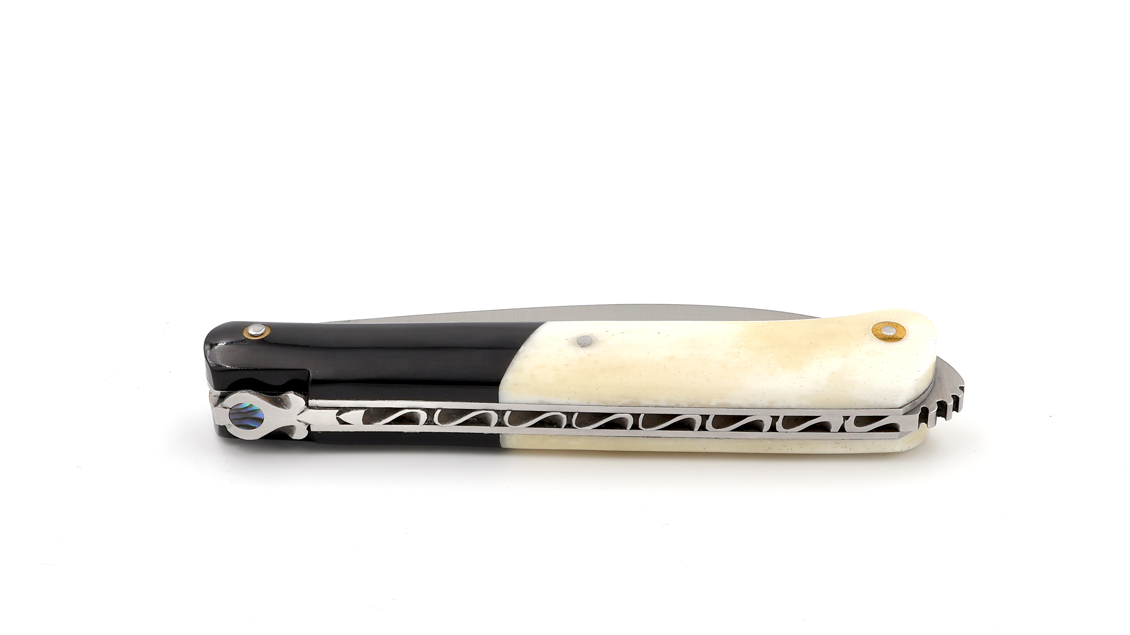 Fontenille Pataud 5 Coqs knife buffalo horn & buffalo bone
